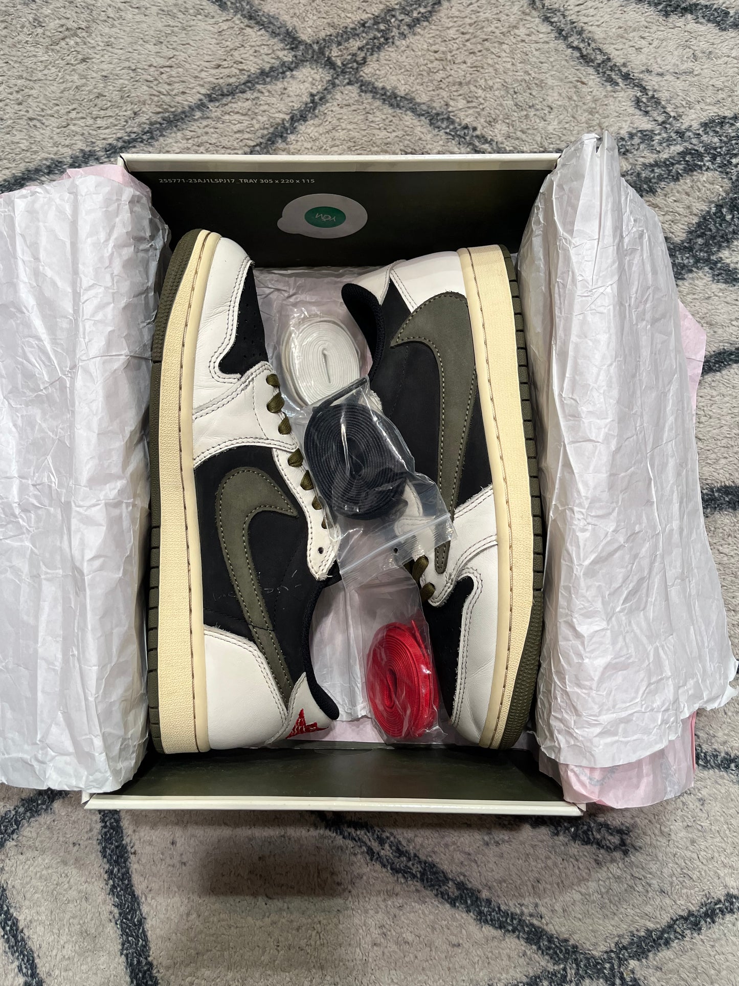 Air Jordan 1 Travis Olive