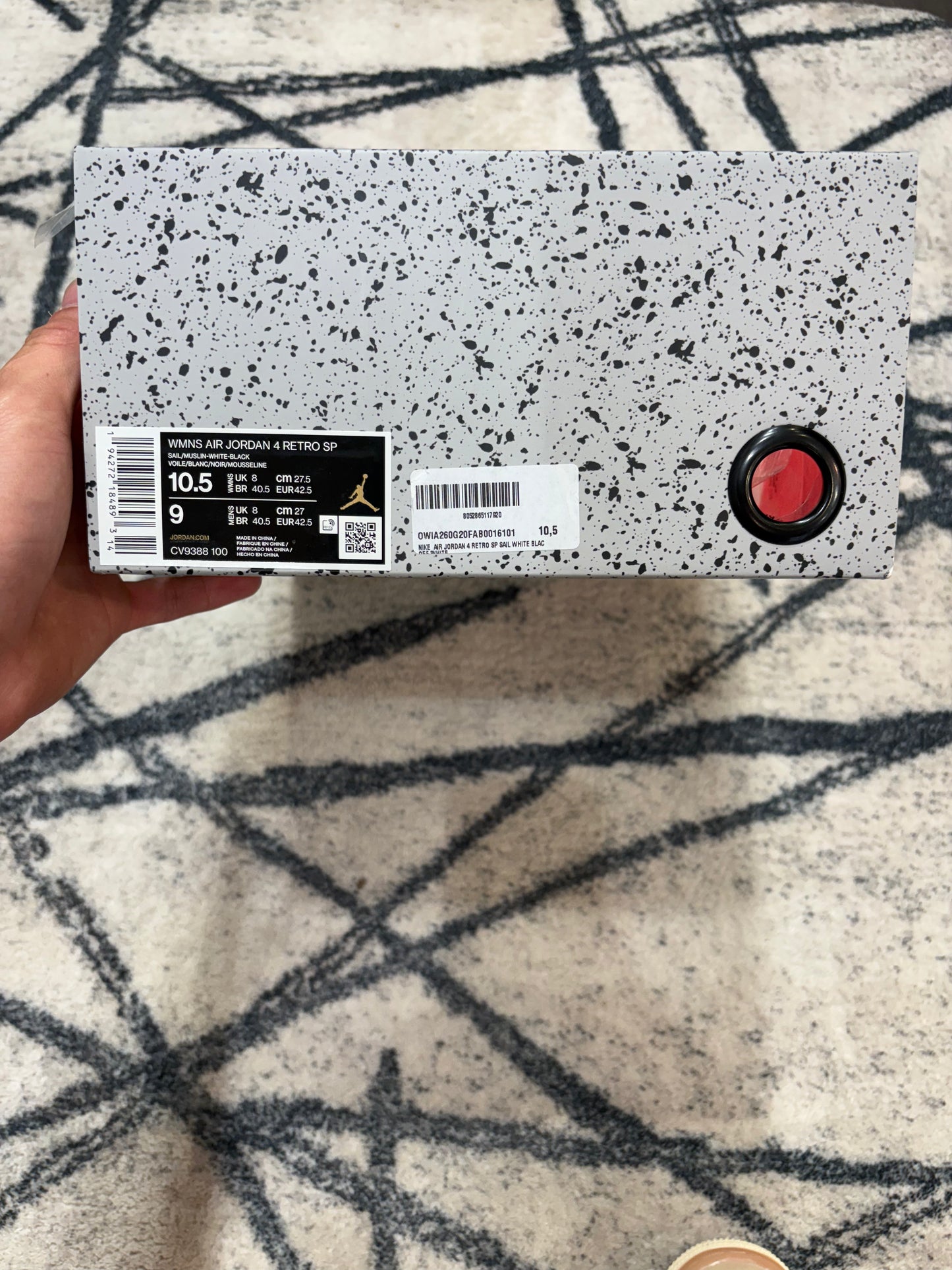 Air Jordan 4 Off White Sail