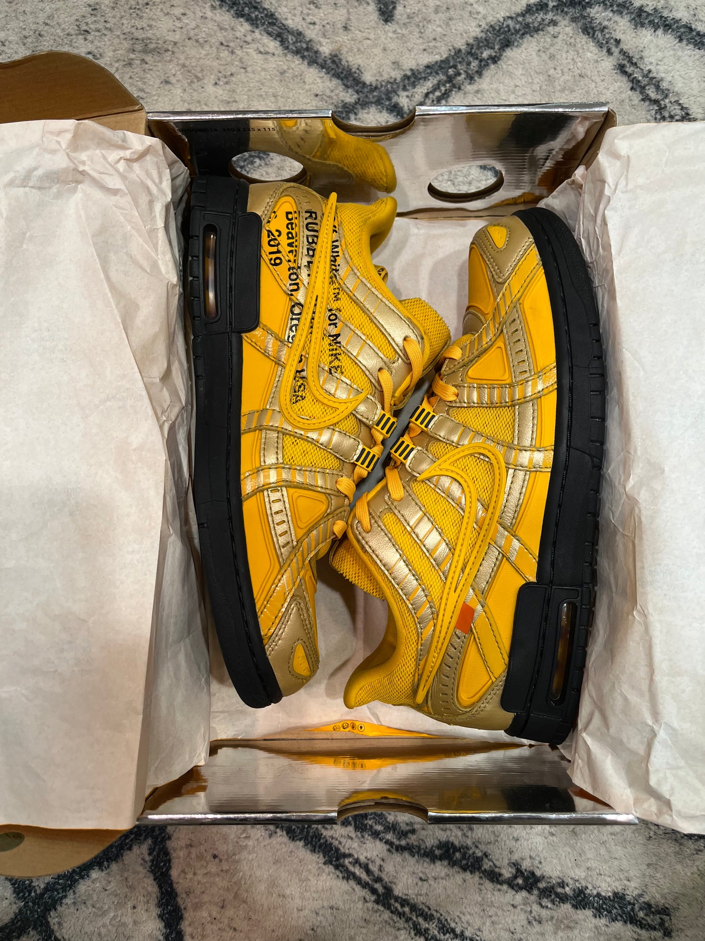 Nike Dunk Rubber Off White Yellow