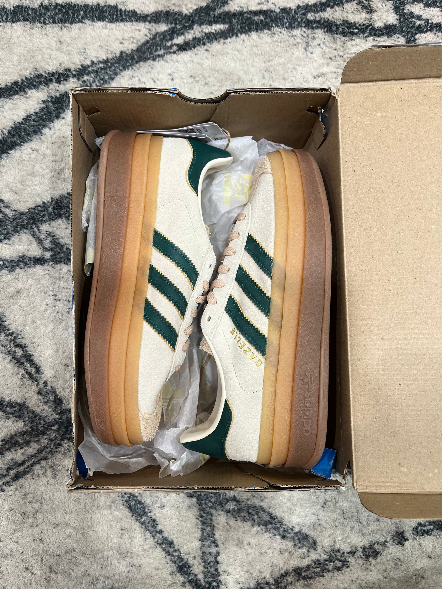 Adidas Gazelle Bold J Core Green
