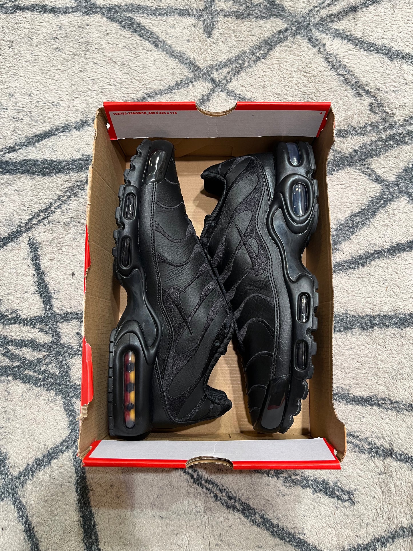 Nike Air Max Plus Cuir Triple Black
