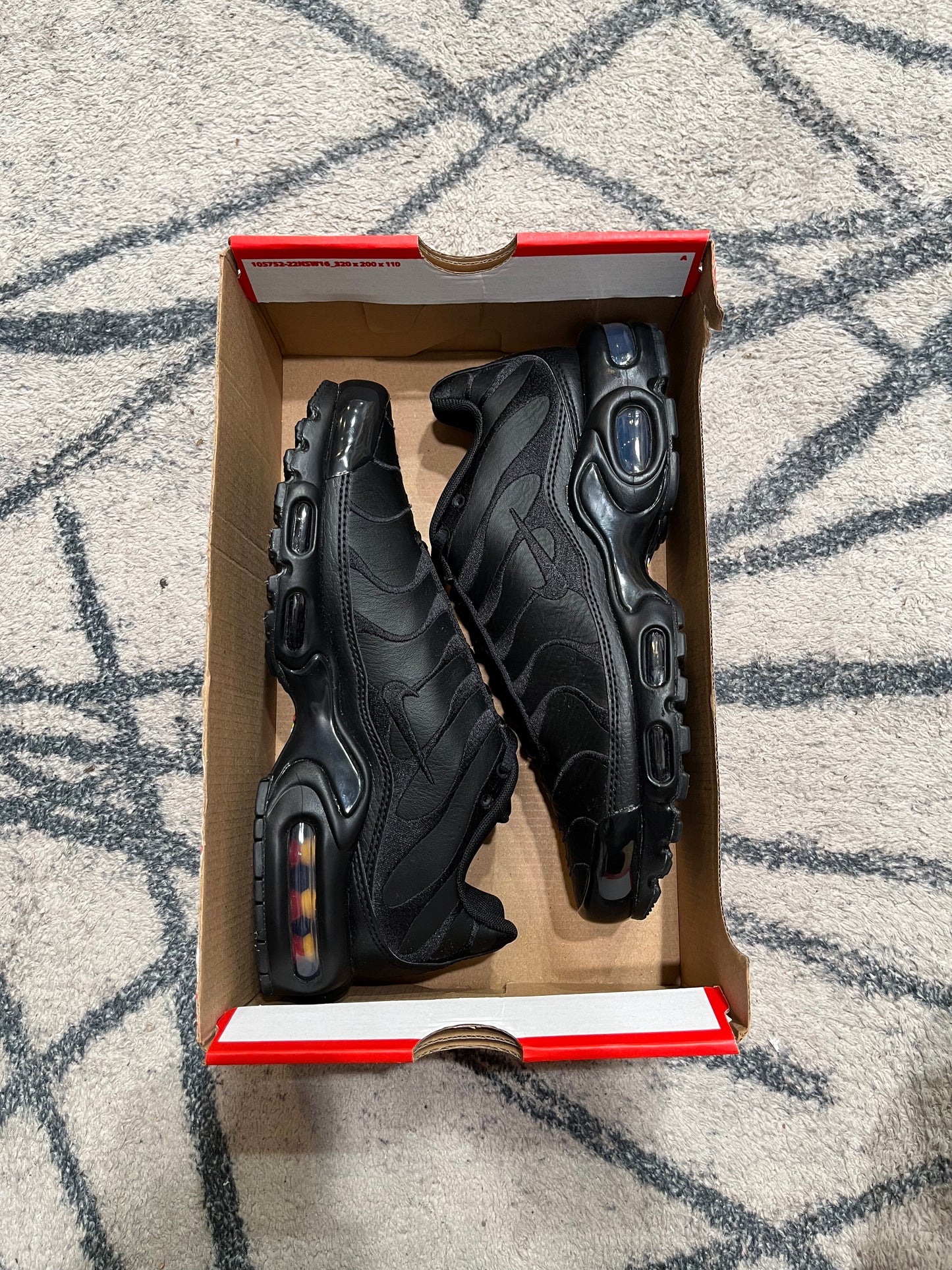 Nike Air Max Plus Cuir Triple Black
