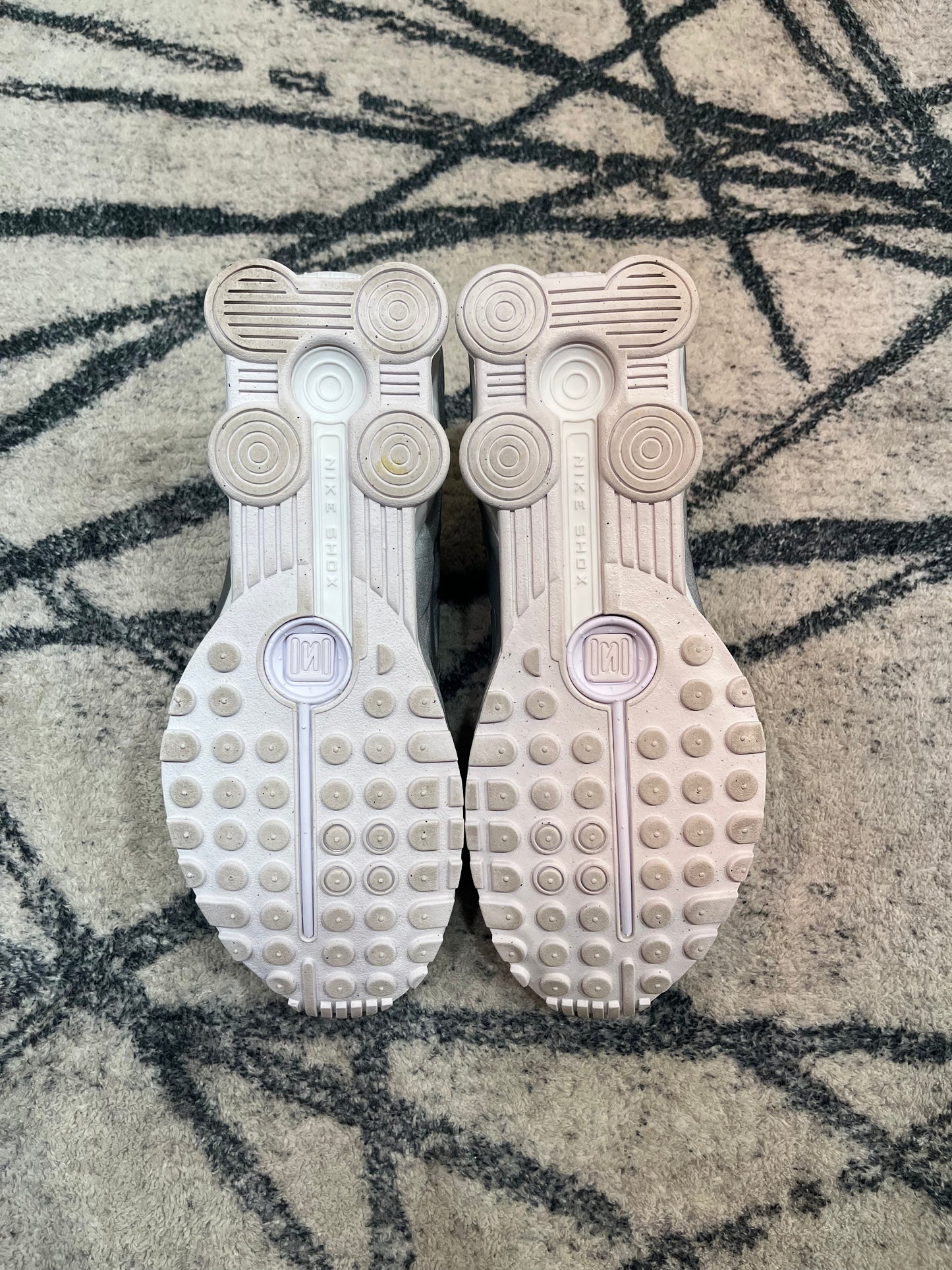 Nike Shox R4 White Metalic Silver