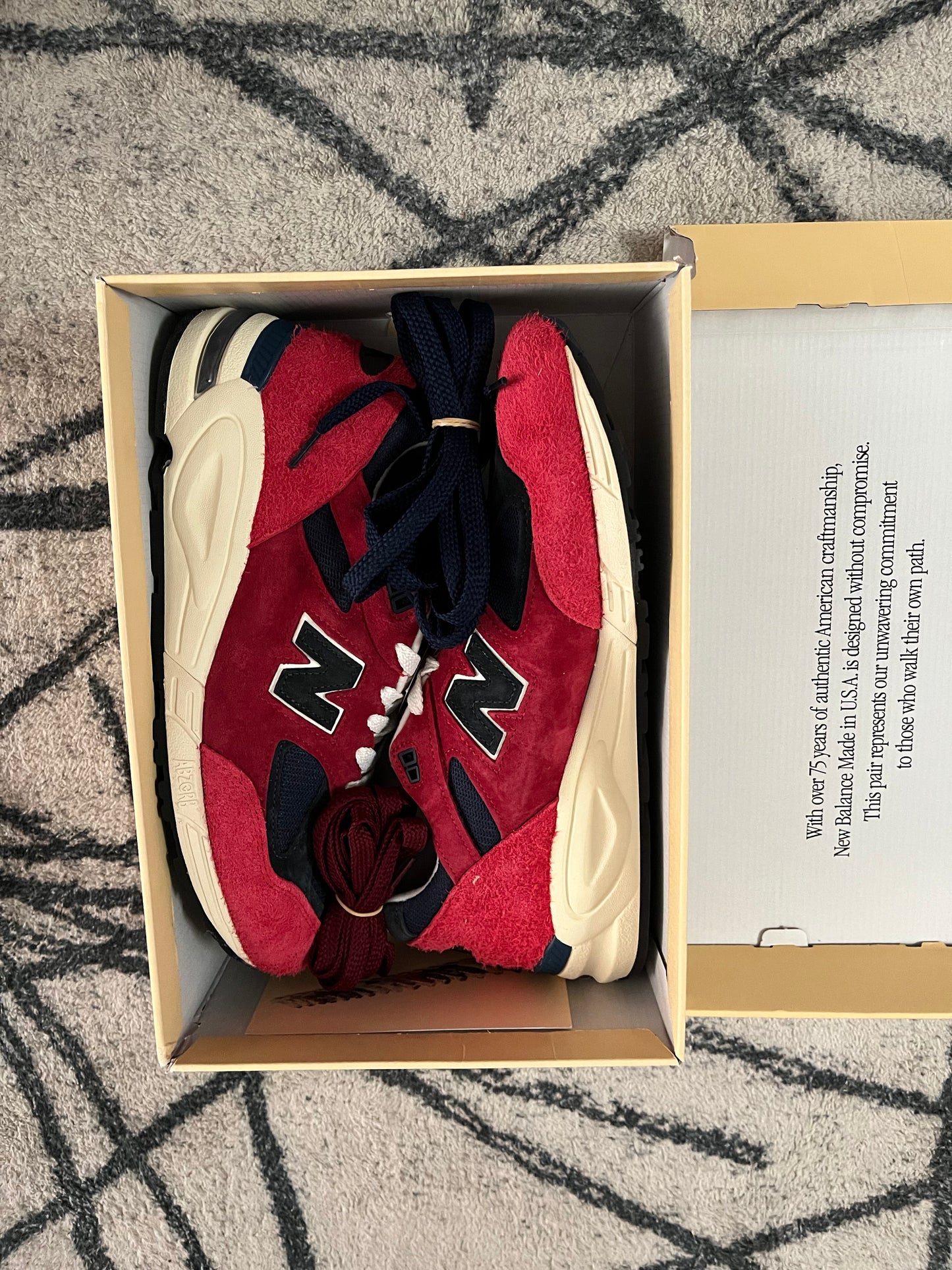 New Balance 990 Abzorb Red