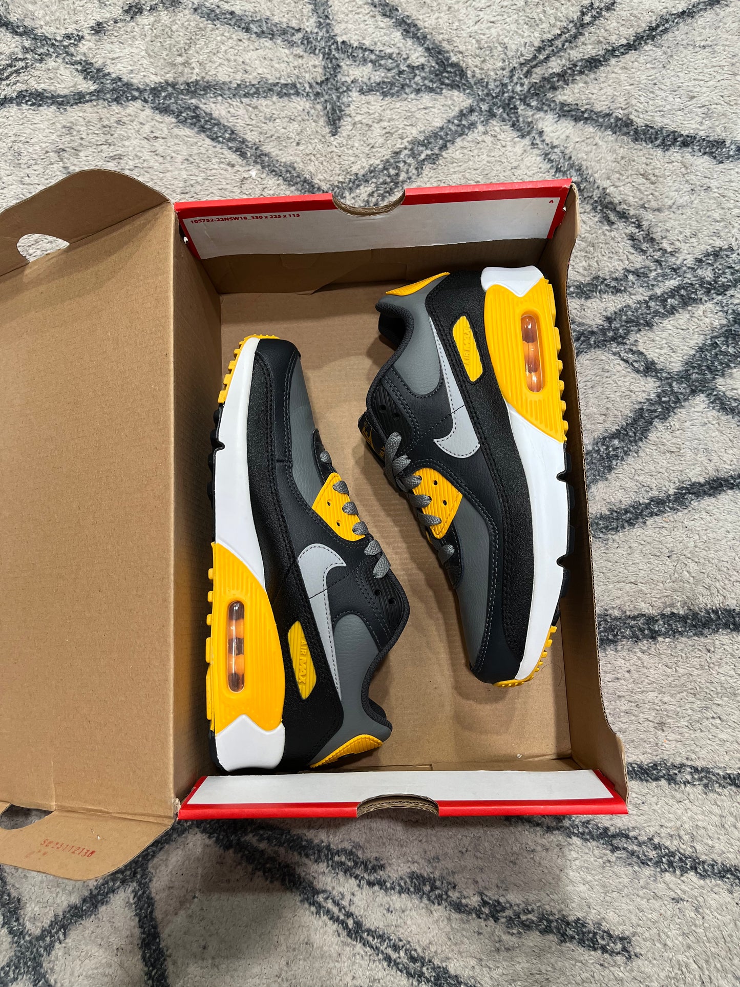 Nike Air Max 90 Yellow Smoke Grey