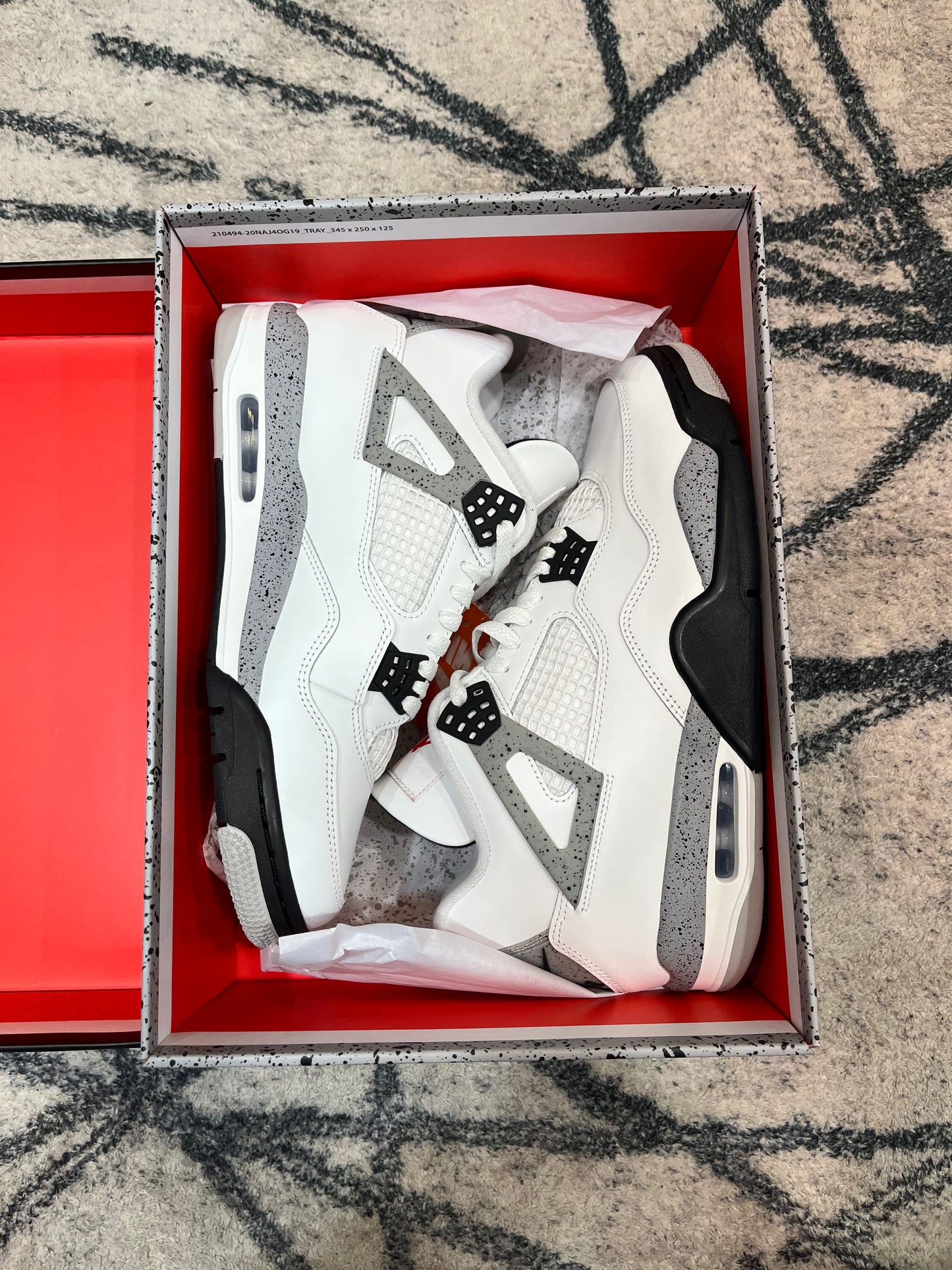 Air Jordan 4 White Cement