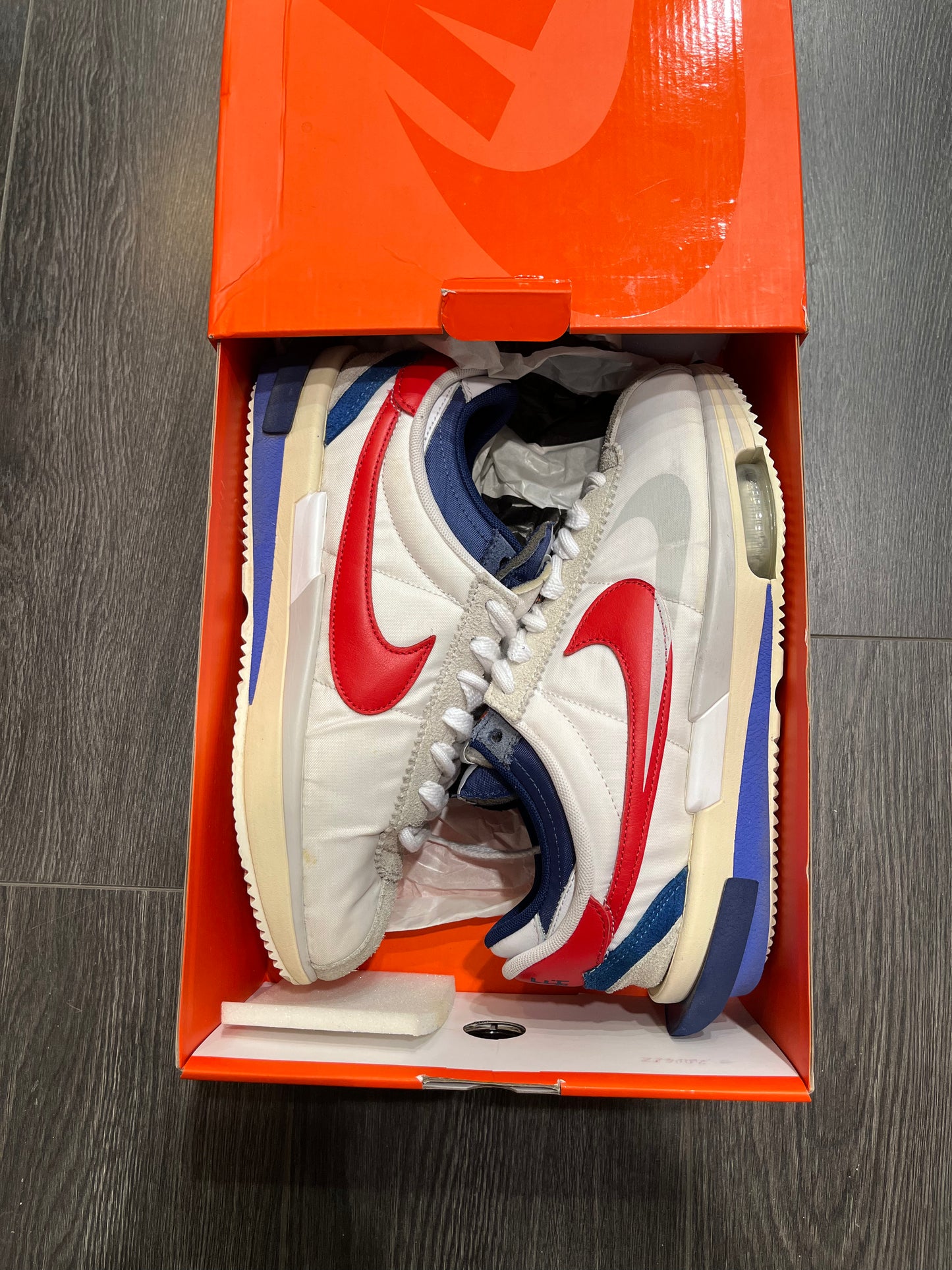 Nike Sacai Cortez White University Red