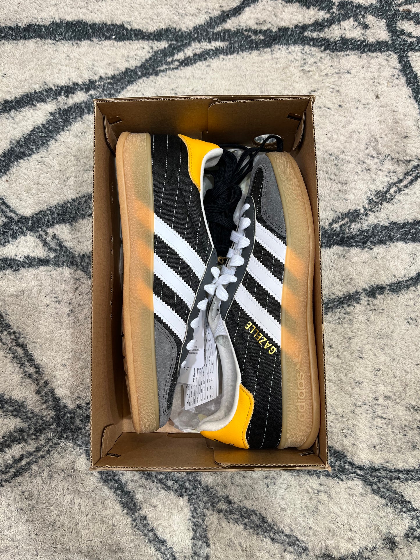 Adidas Gazelle Black Yellow