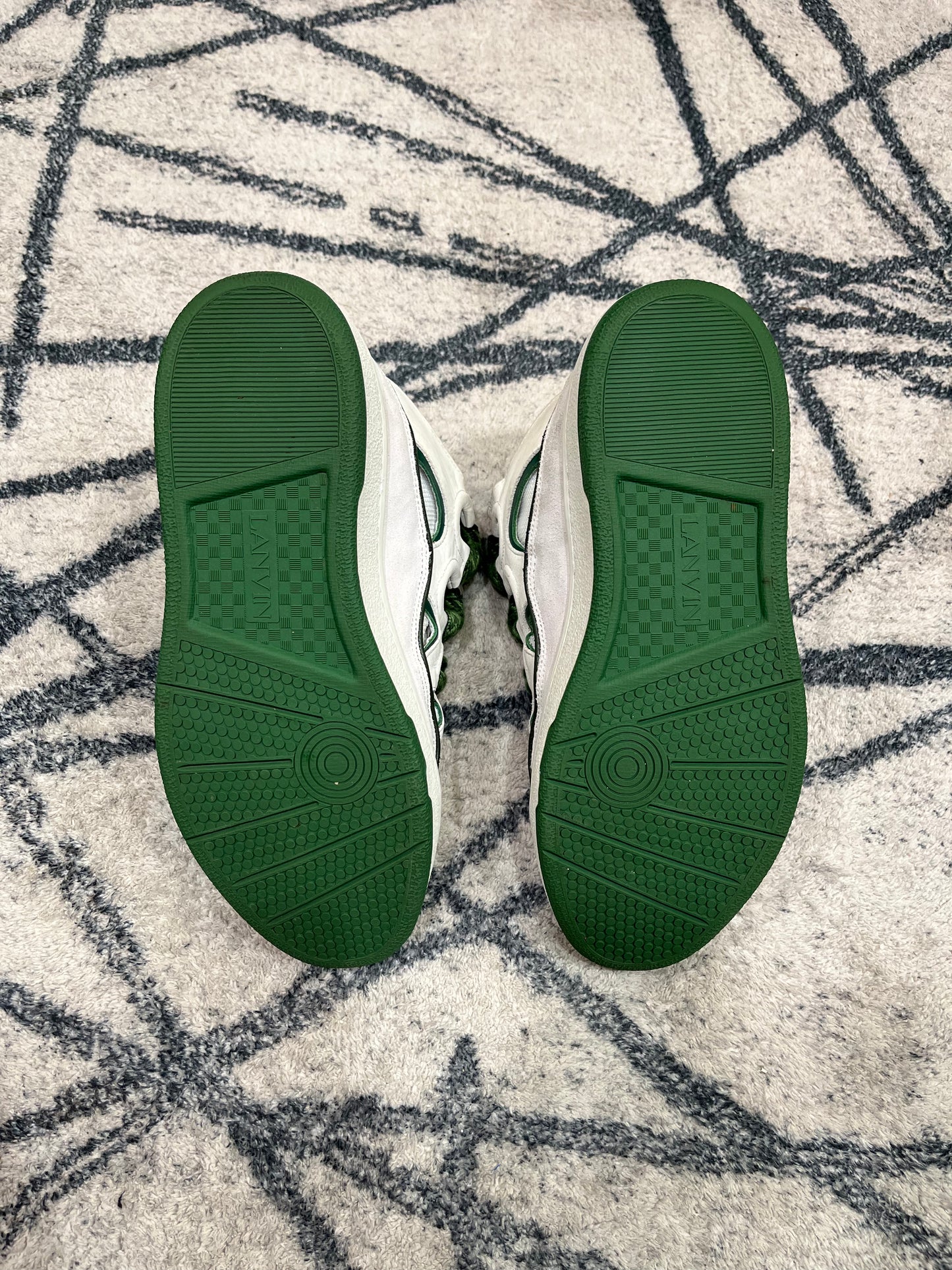 Lanvin Curb White Green