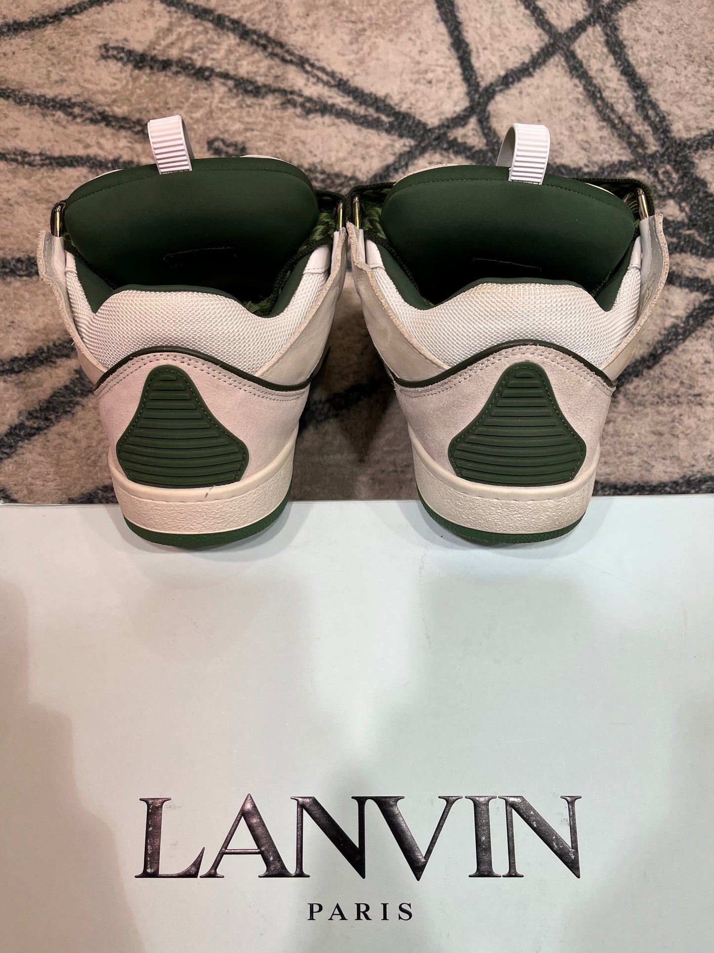 Lanvin Curb White Green