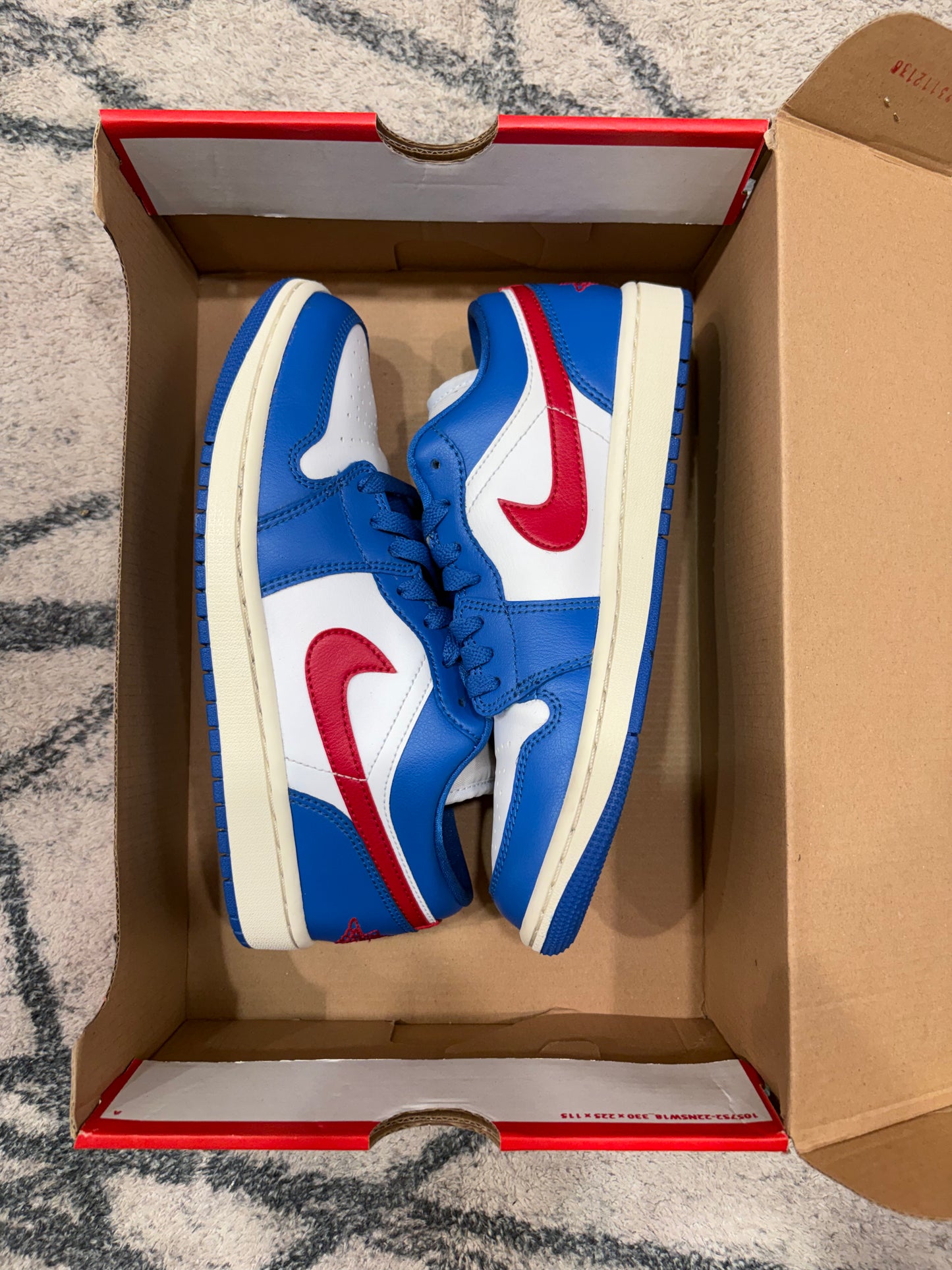 Air Jordan 1 Low Blue Gym Red