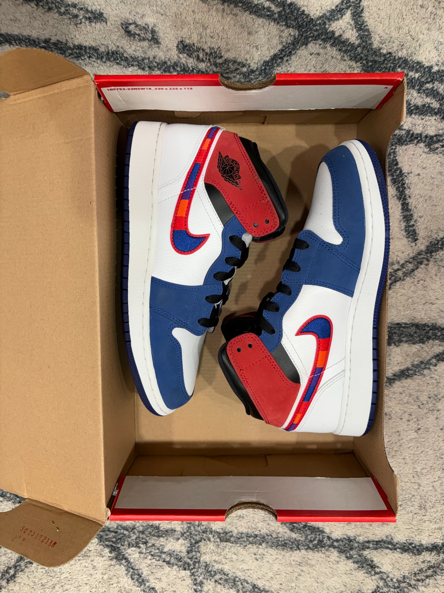Air Jordan 1 Mid Multicolor Swoosh