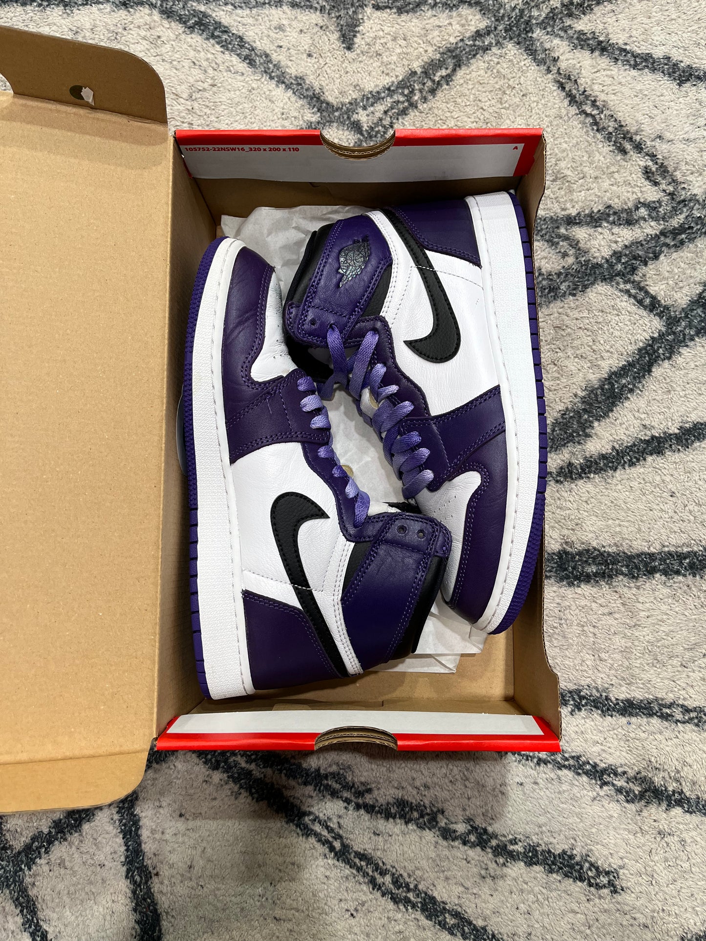 Air Jordan 1 Mid Court Purple