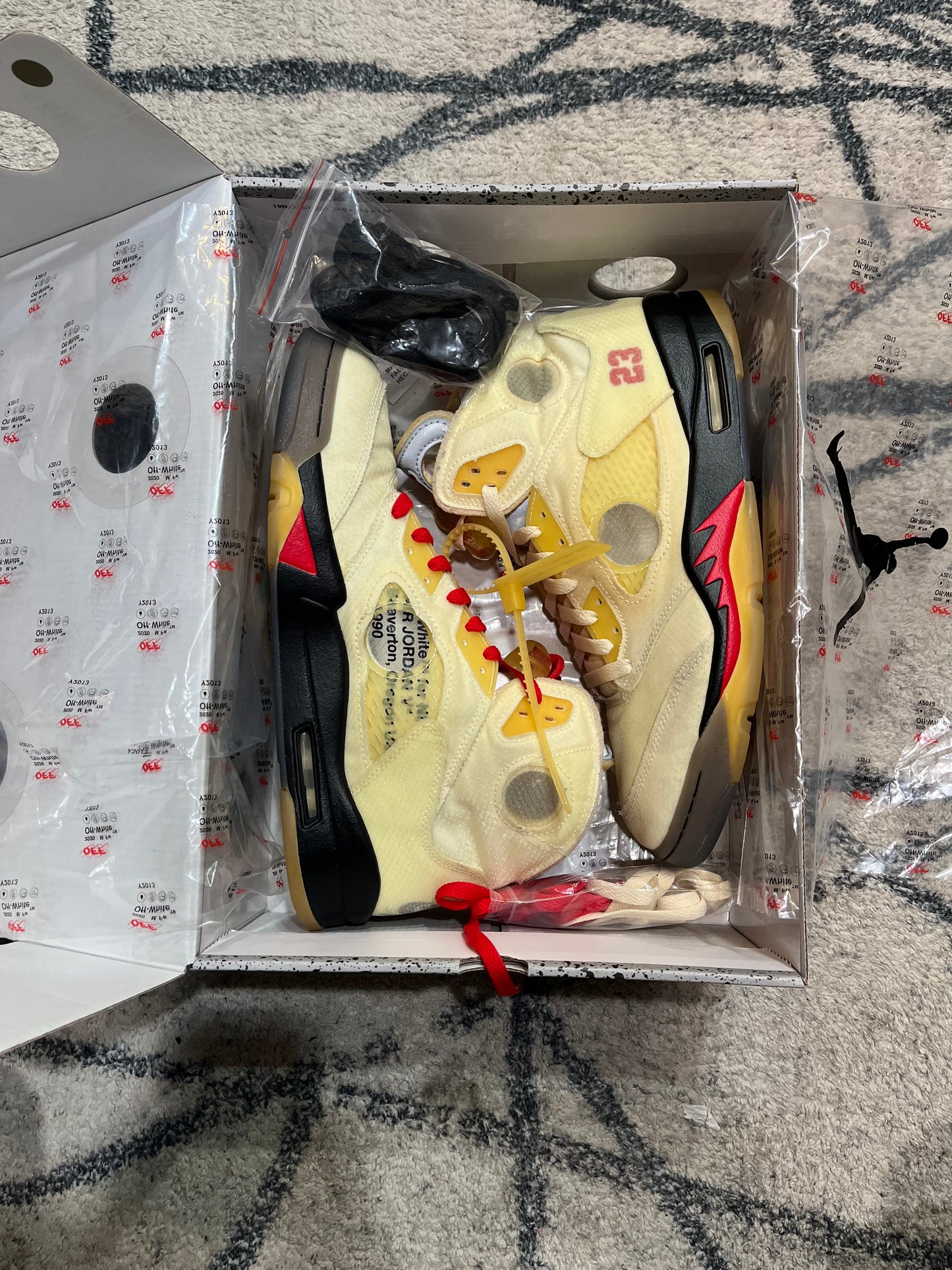 Air Jordan 5 Off White Sail