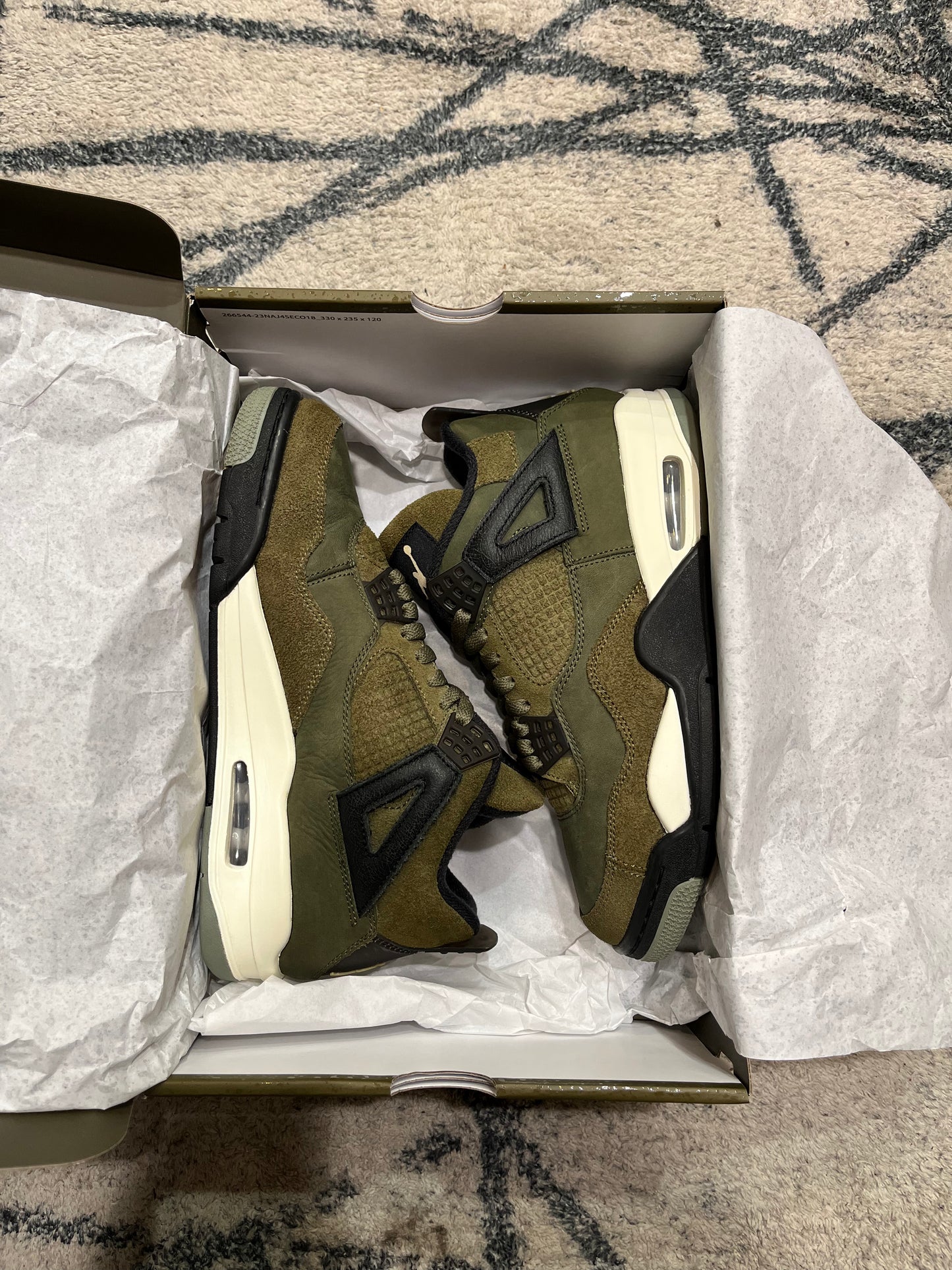 Air Jordan 4 Craft Olive