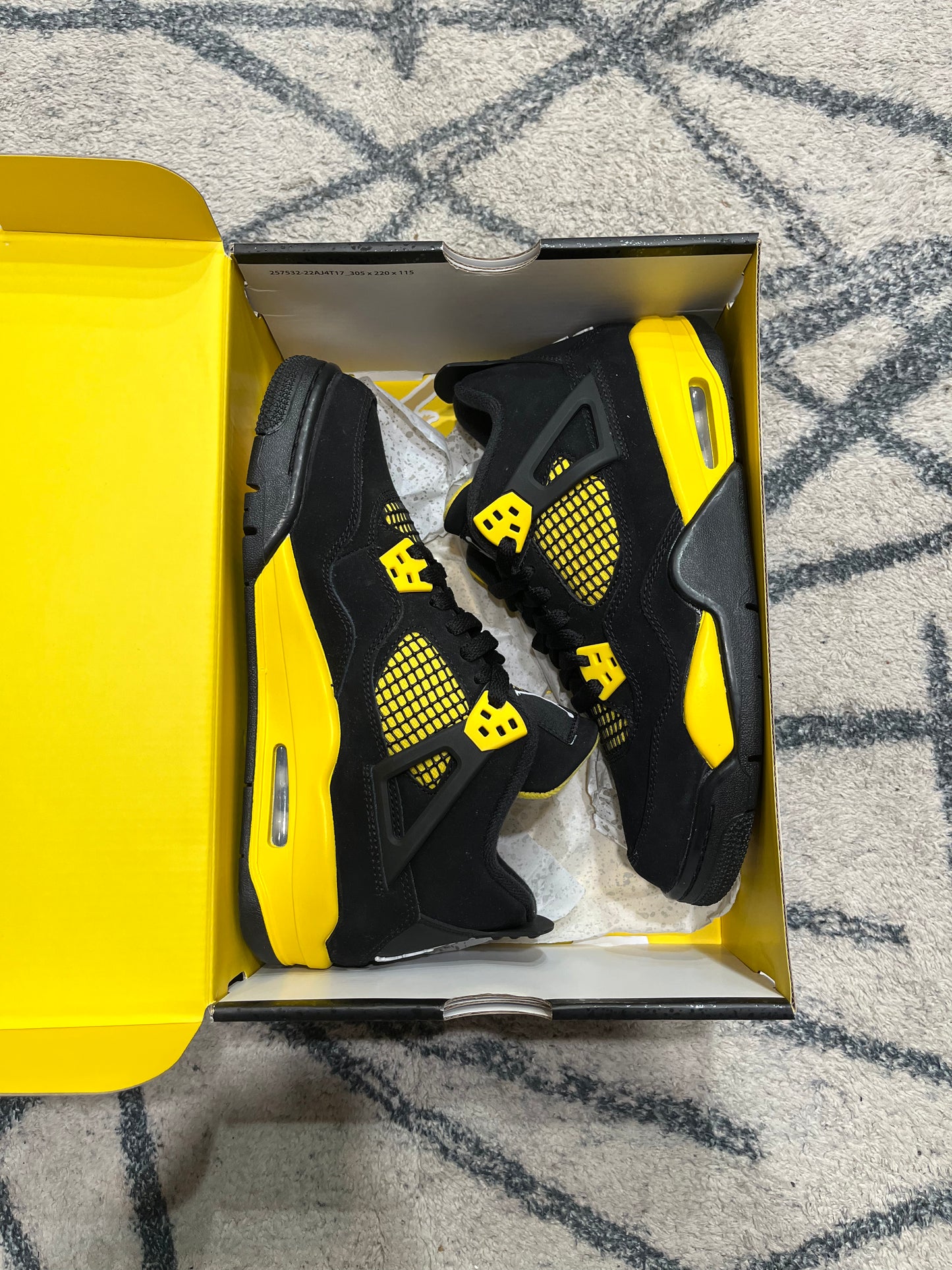 Air Jordan 4 Yellow Thunder GS