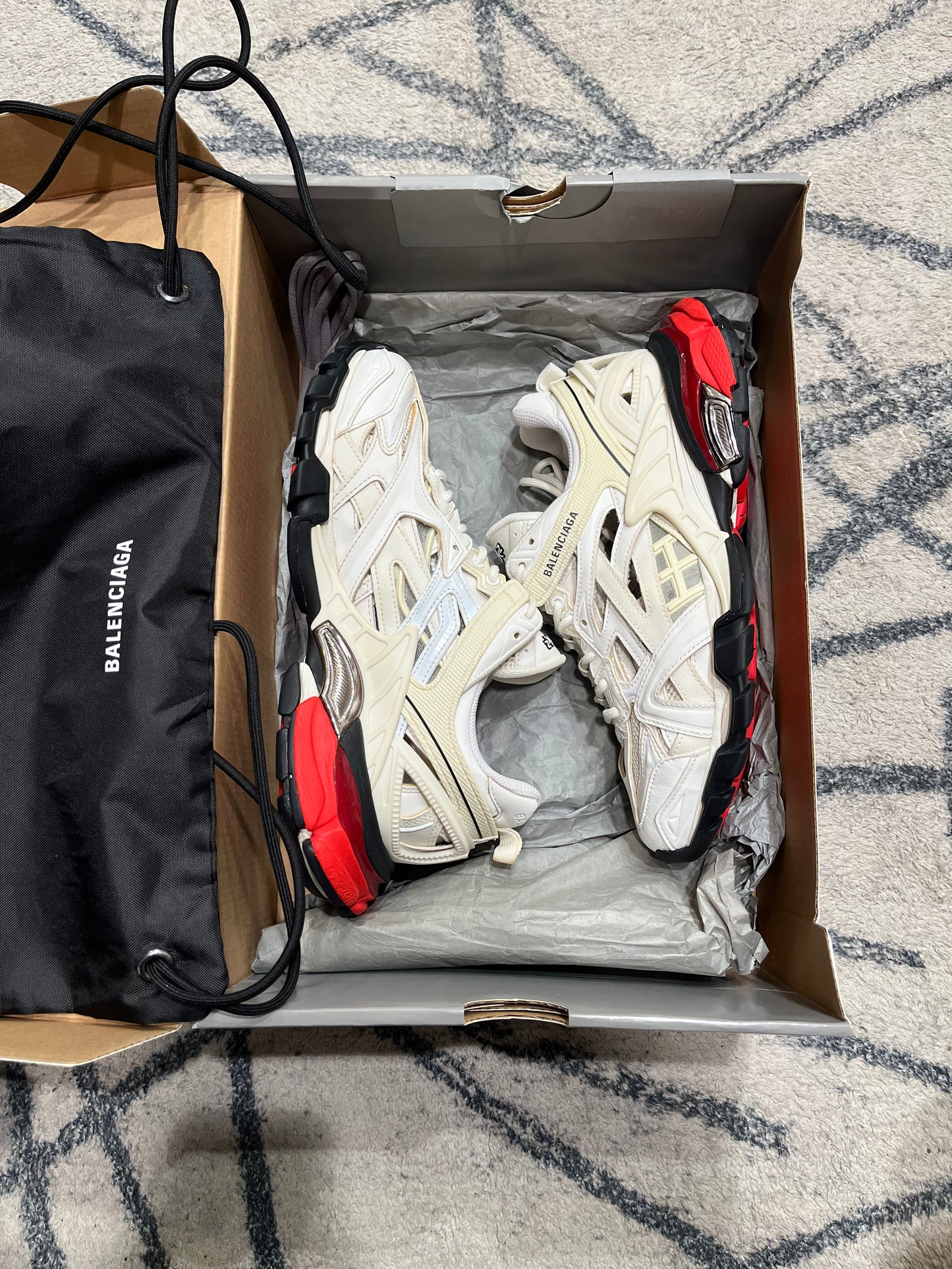 Balenciaga Track 2 White Red