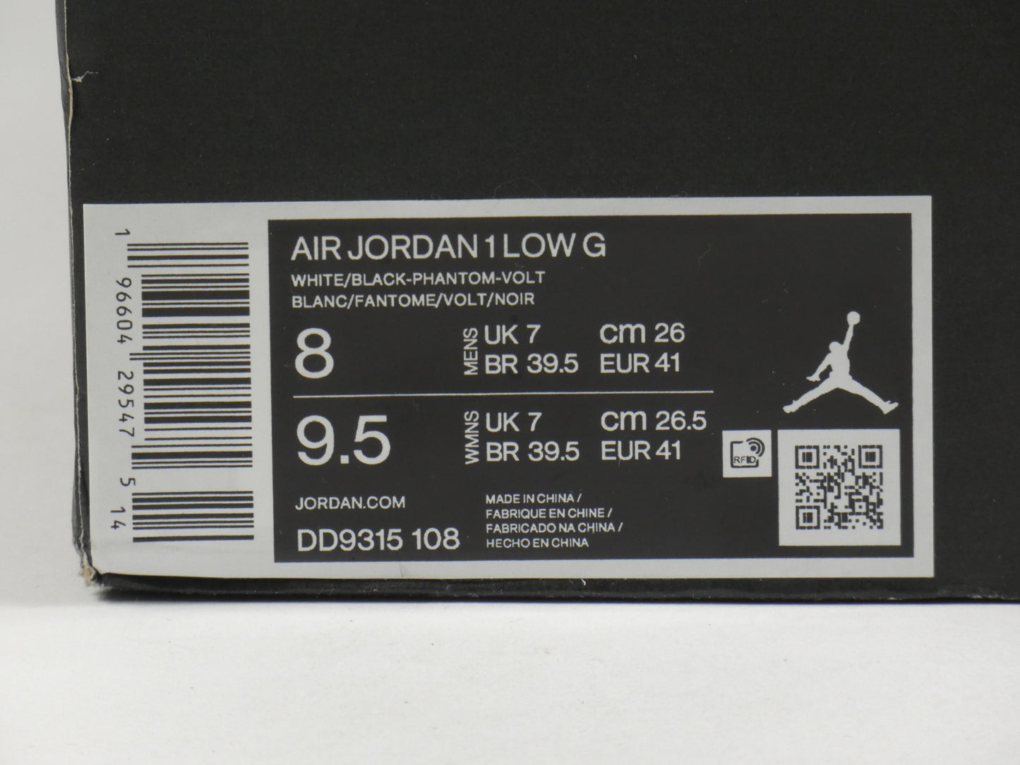Air Jordan 1 Low Golf Phantom Volt
