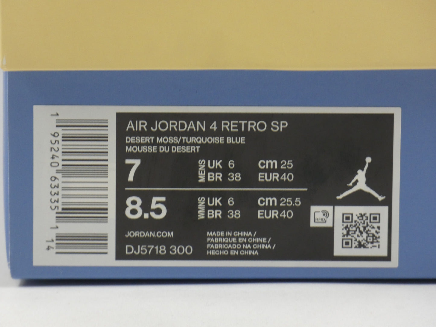 Air Jordan 4 Desert Union Moss