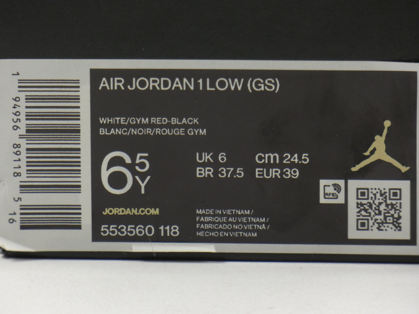 Air Jordan 1 Low Gym Red