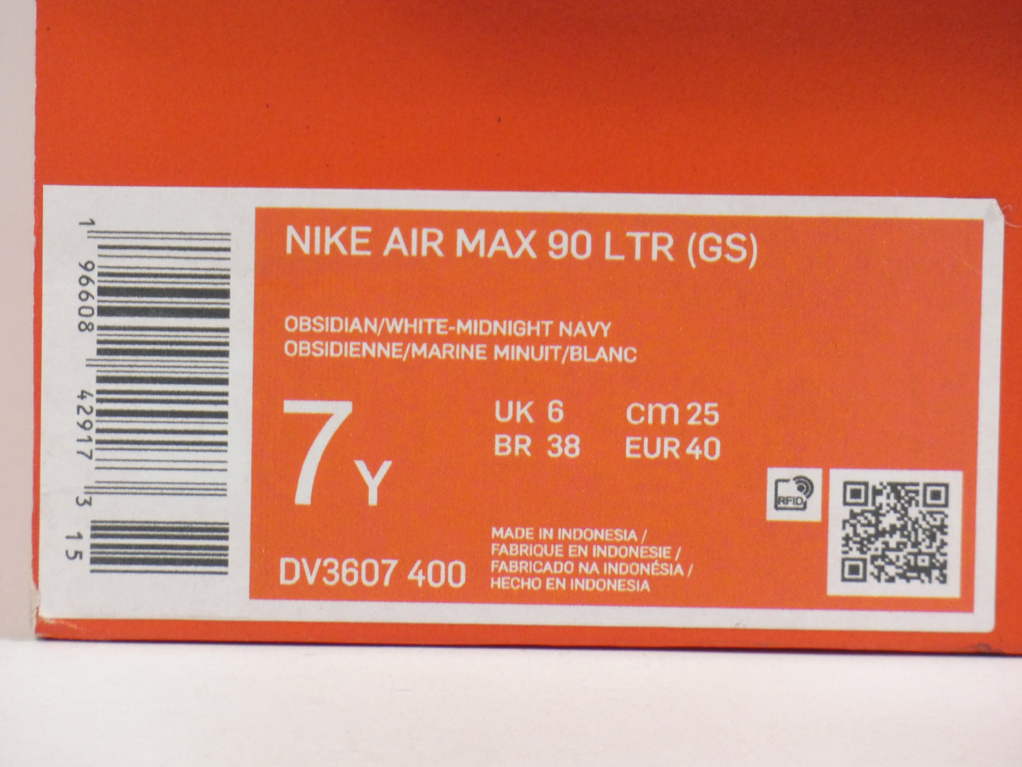Nike Air Max 90 Leather Obsidian Track Red