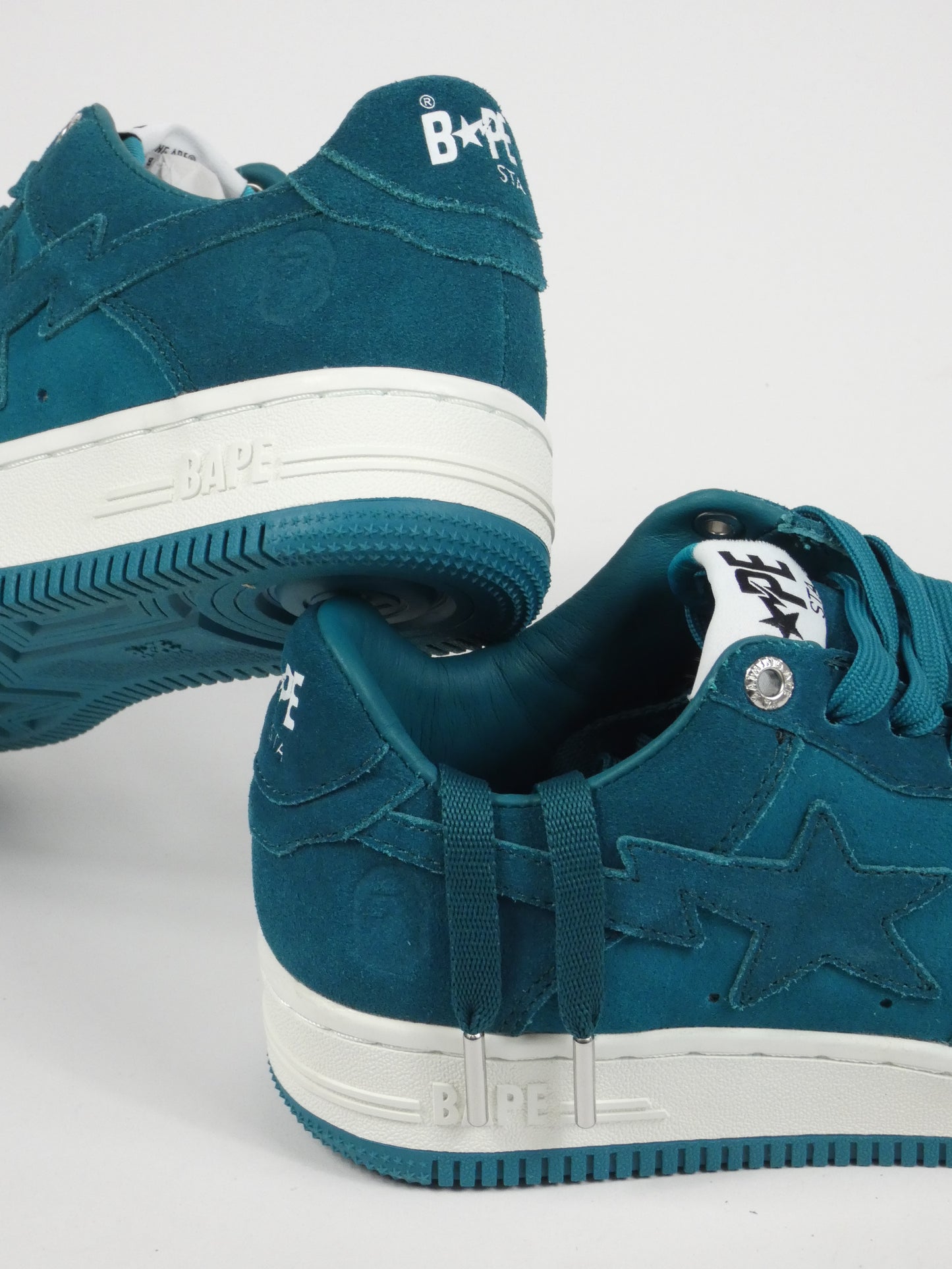 Bapesta Green Suede