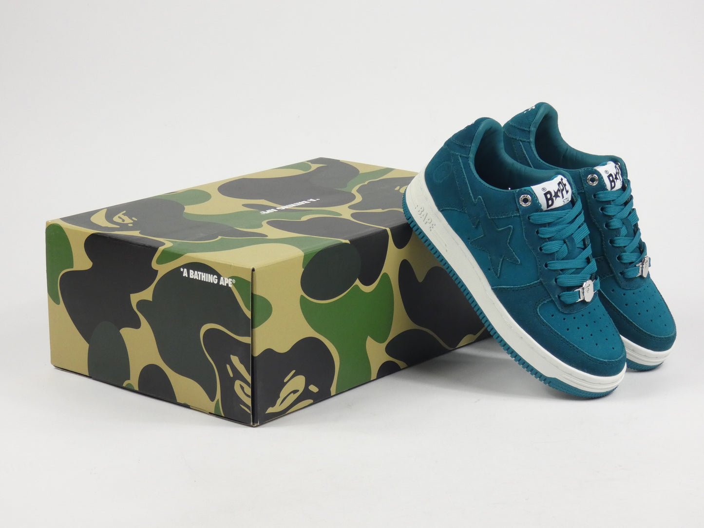 Bapesta Green Suede