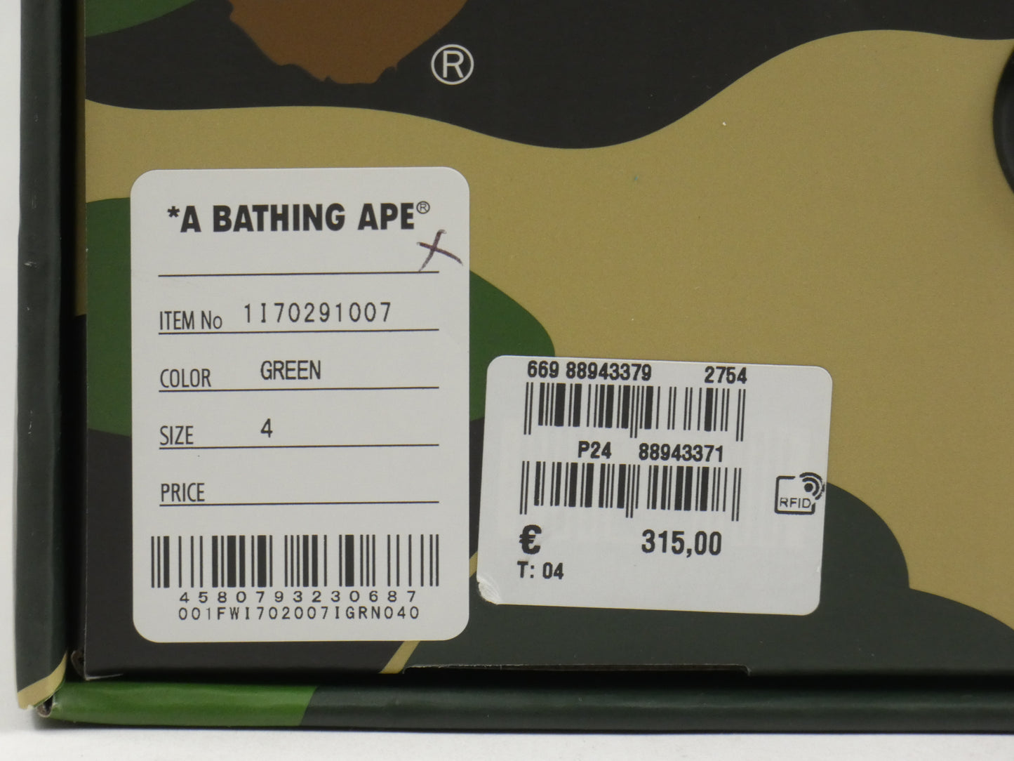 Bapesta Green Suede