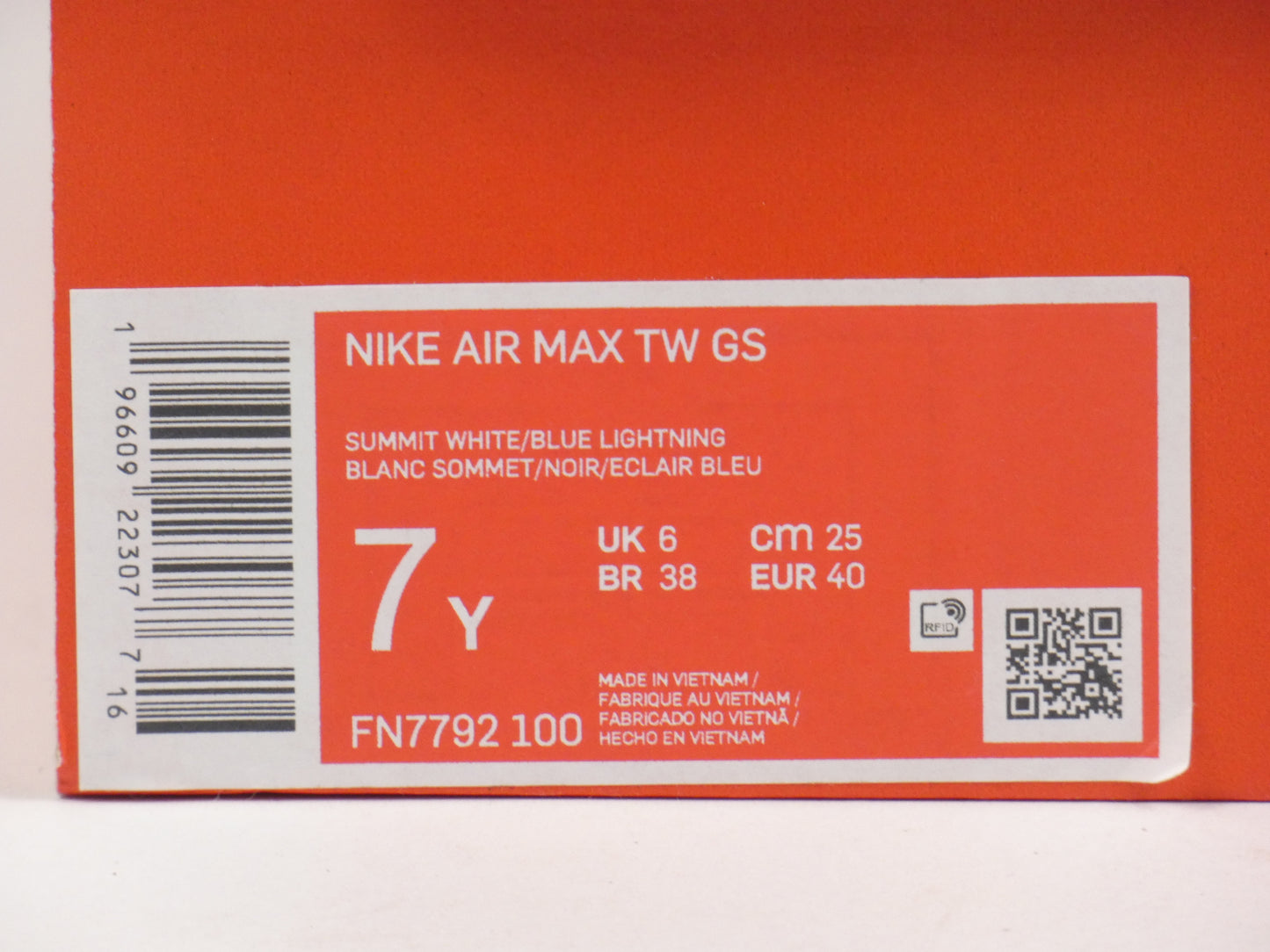 Nike Air Max Tailwind Blue Lightning