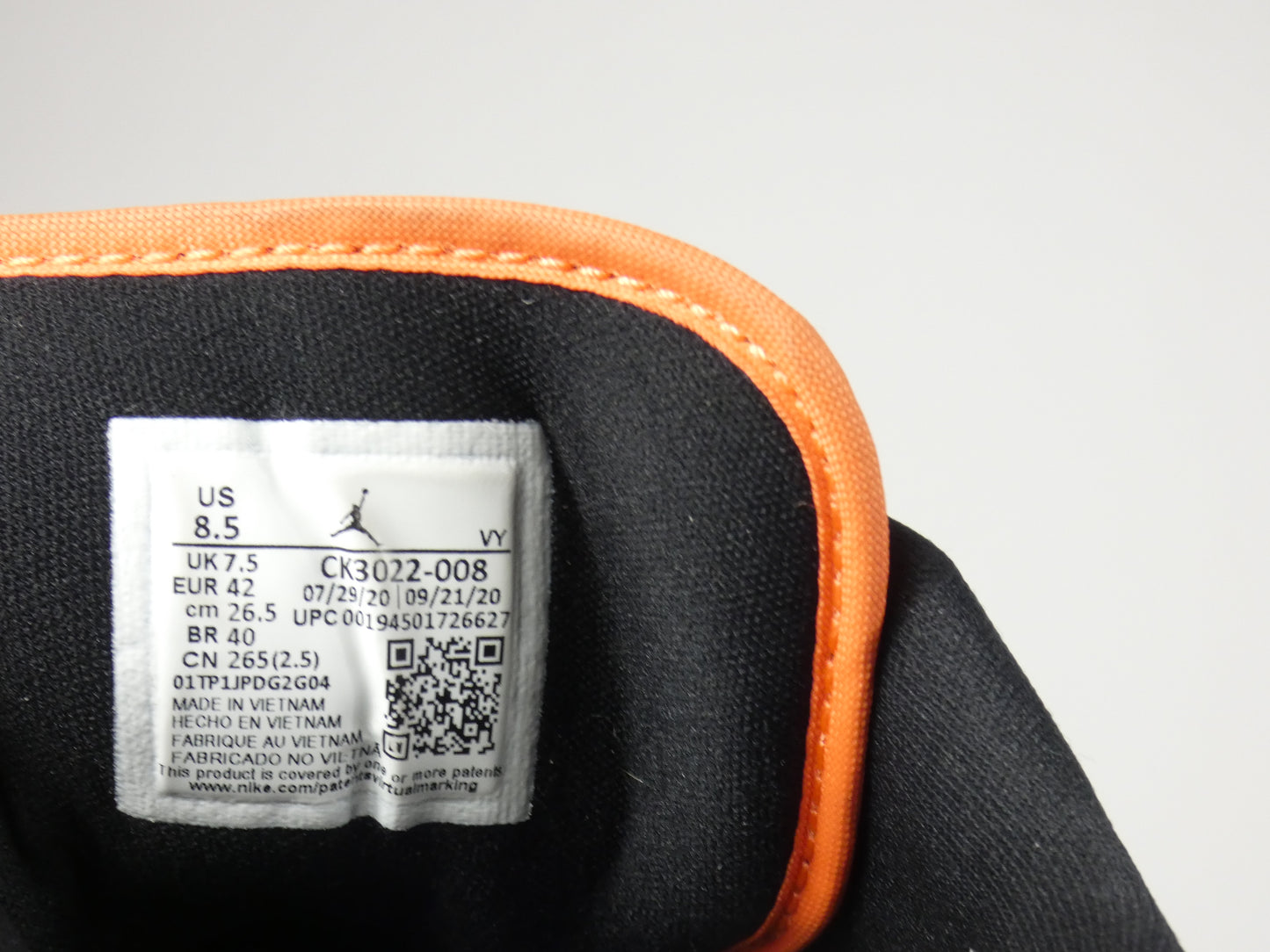 Air Jordan 1 Low Black Turf Orange