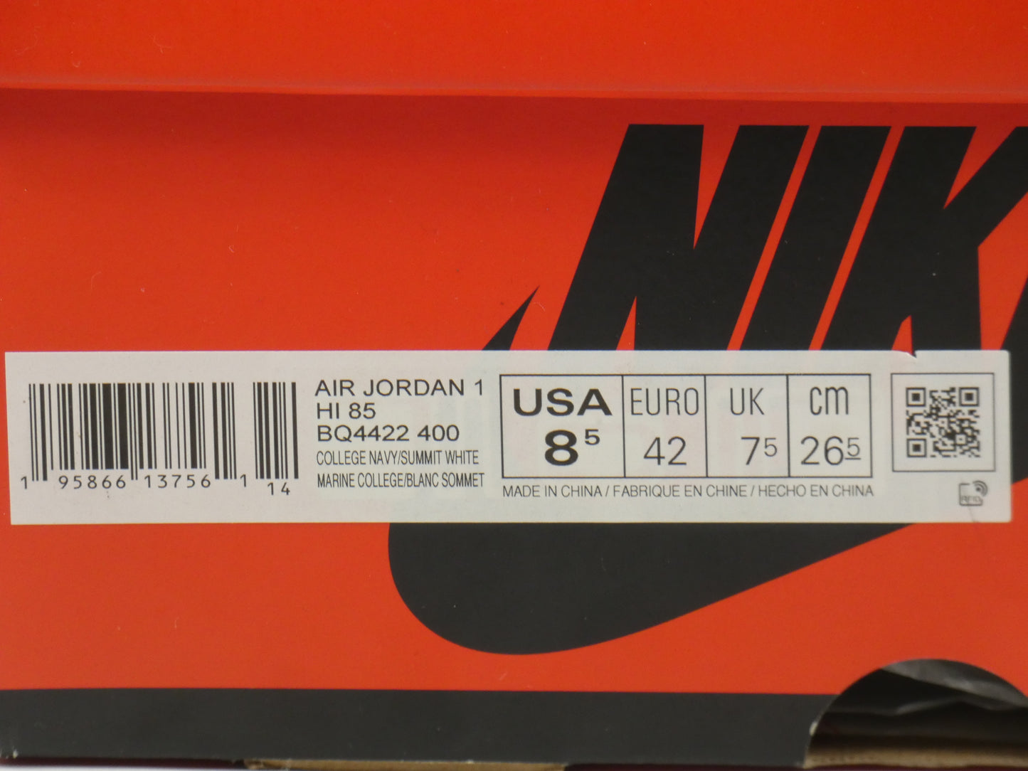 Air Jordan 1 High 85 Georgetown