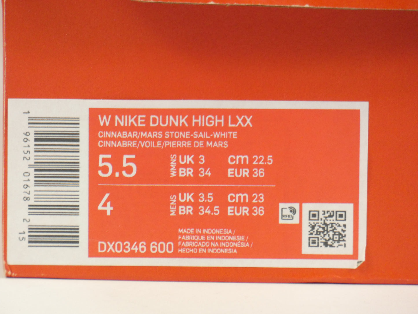 Nike Dunk High LXX Cinnabar