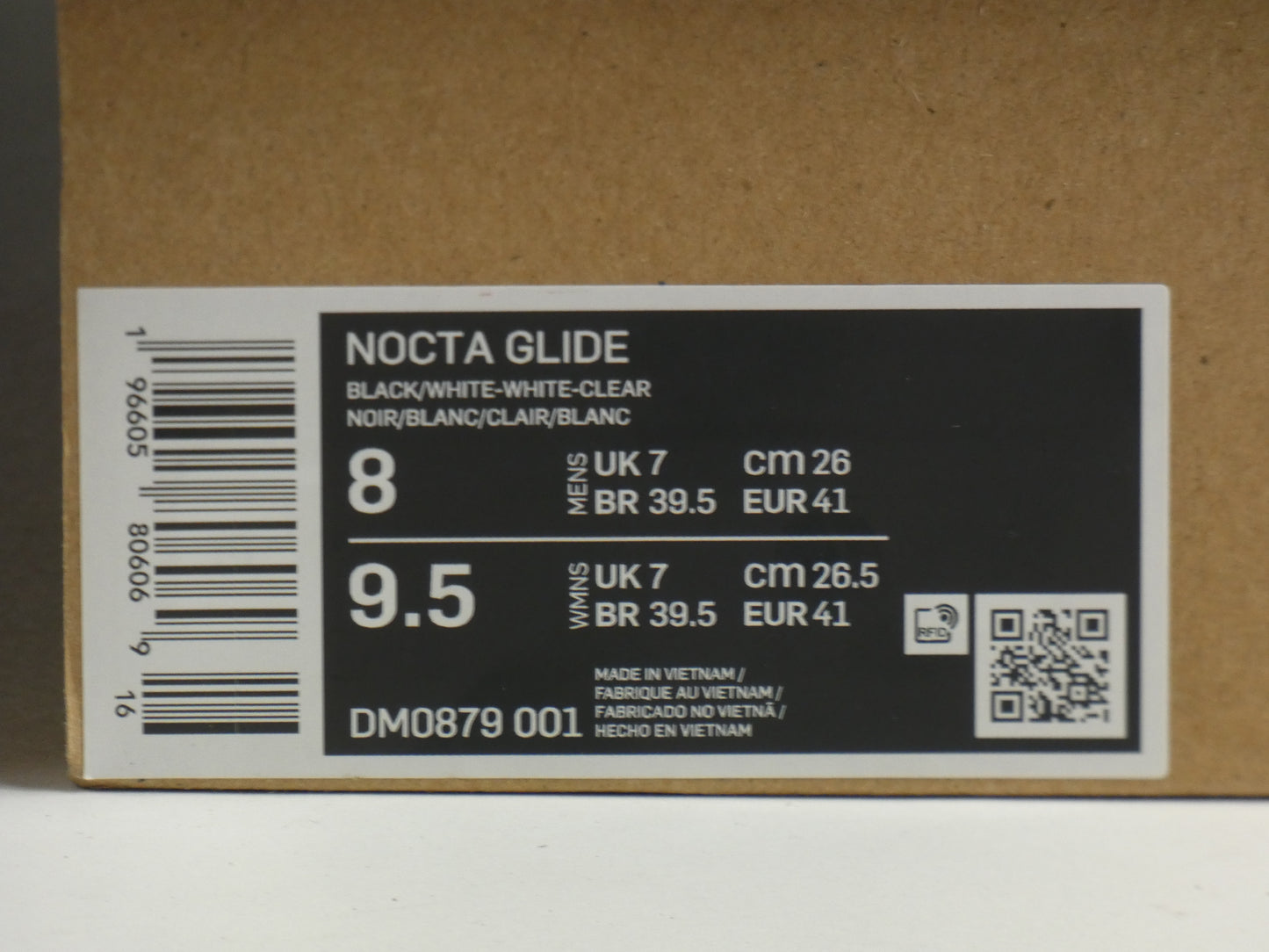 Nike Nocta Glide Black White