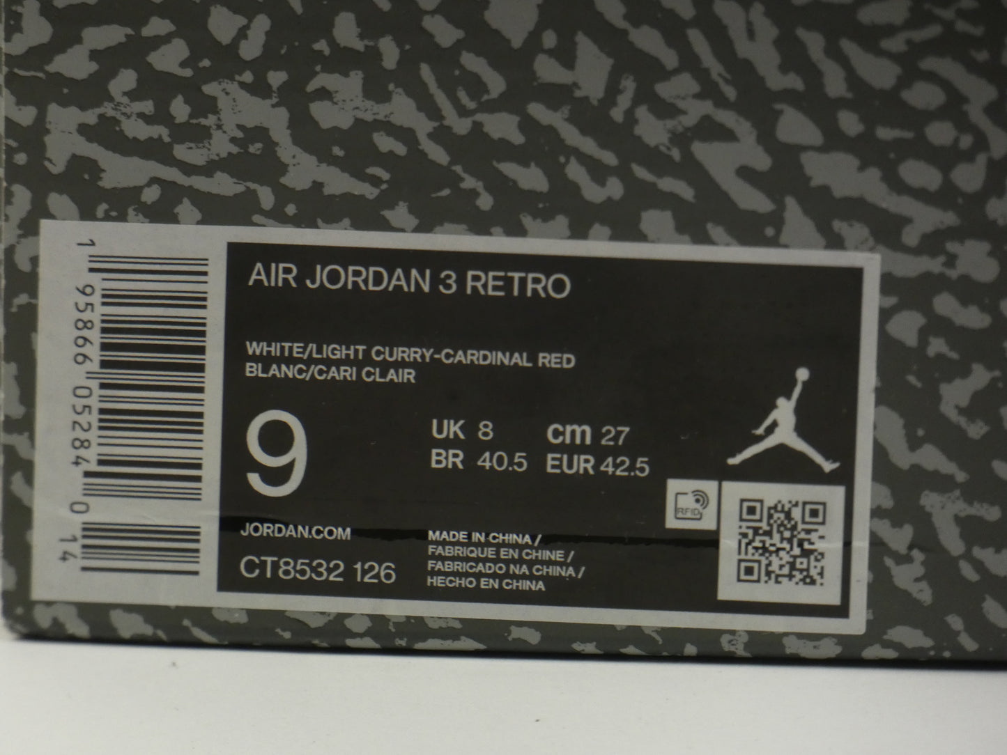 Air Jordan 3 Cardinal Red