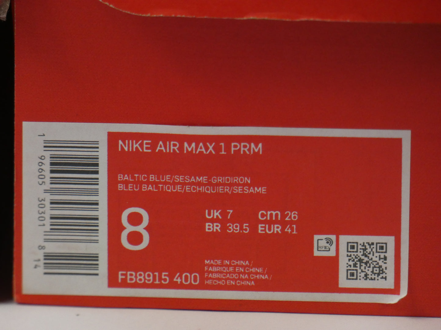 Nike Air Max 1 Corduroy Blue