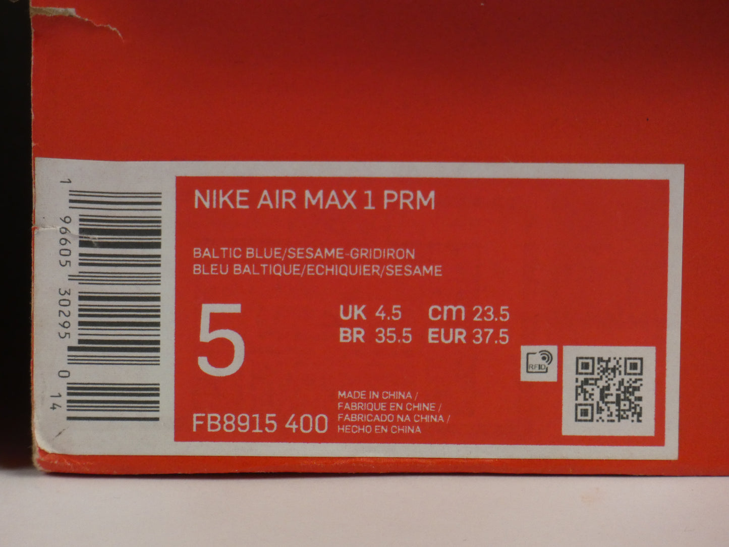 Nike Air Max 1 Corduroy Blue