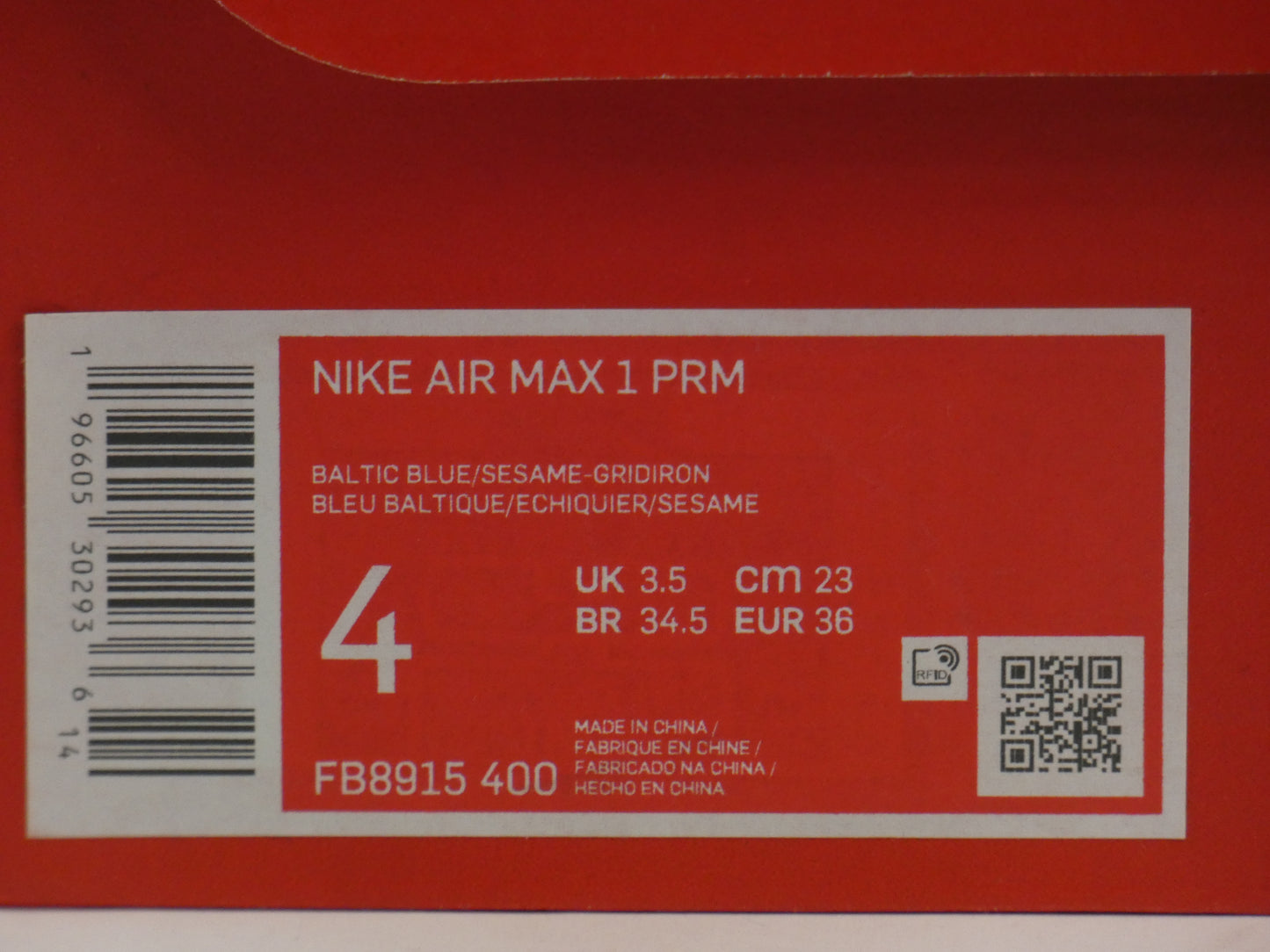 Nike Air Max 1 Corduroy Blue