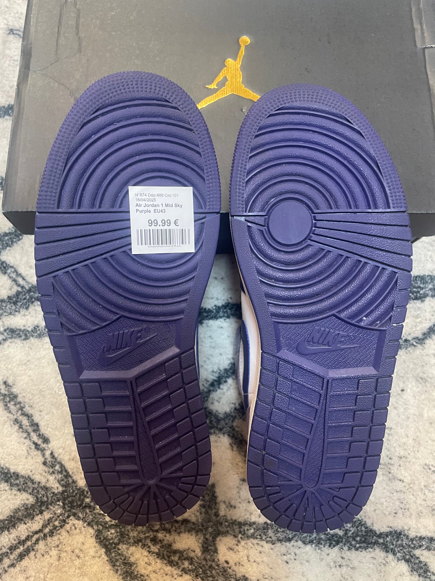 Air Jordan 1 Mid Sky Purple