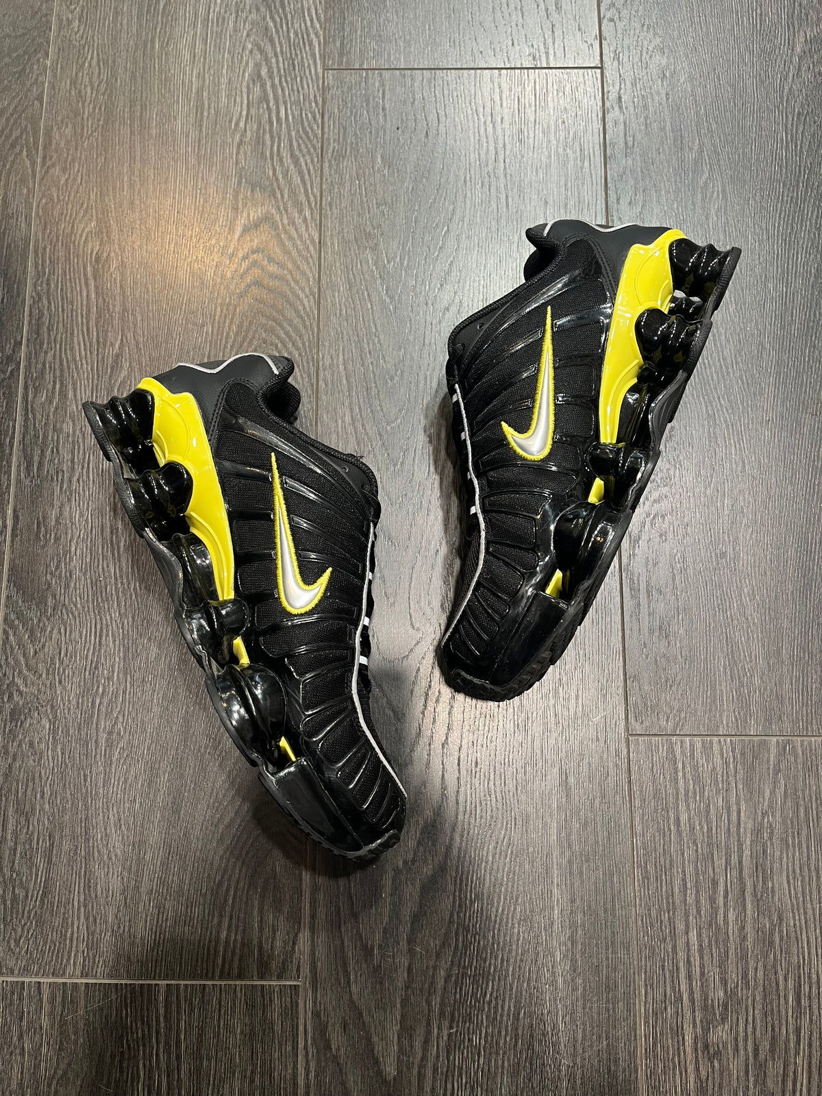 Nike Shox TL Black Silver Yellow