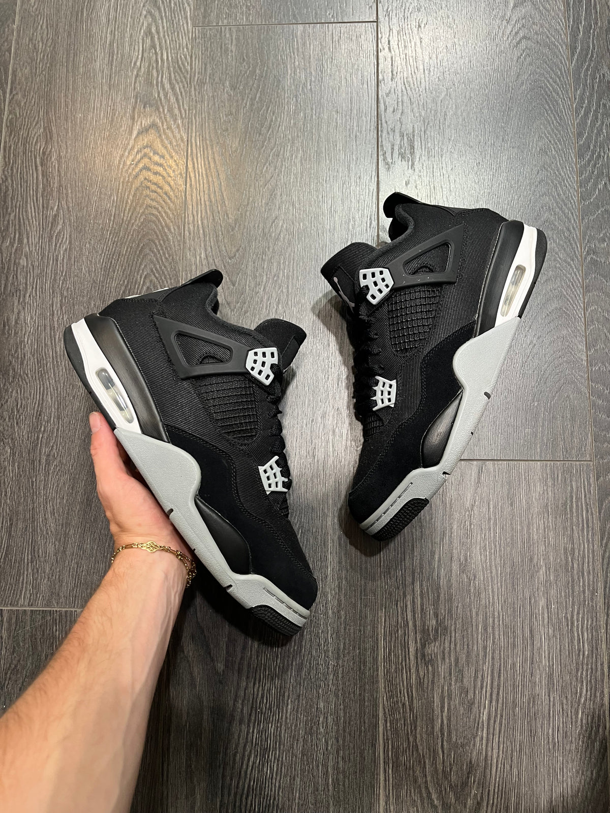Air Jordan 4 Black Canvas
