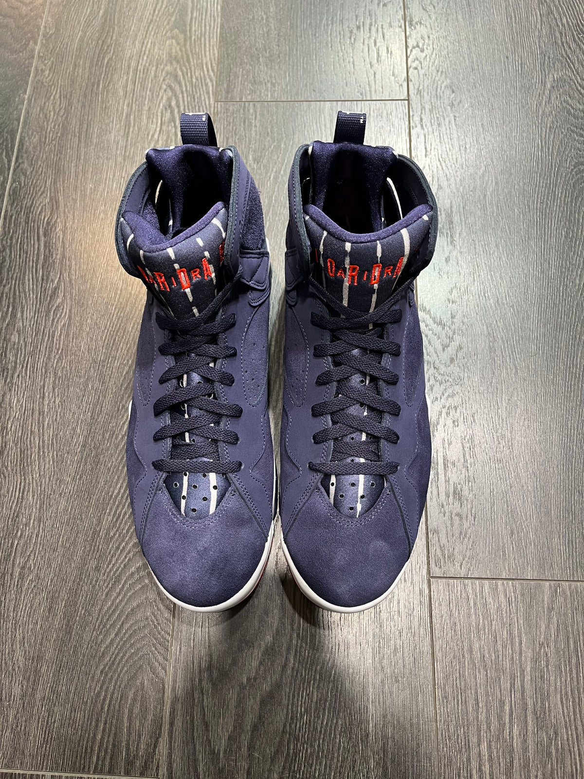 Air Jordan 7 Quai 54 Indigo Crimson