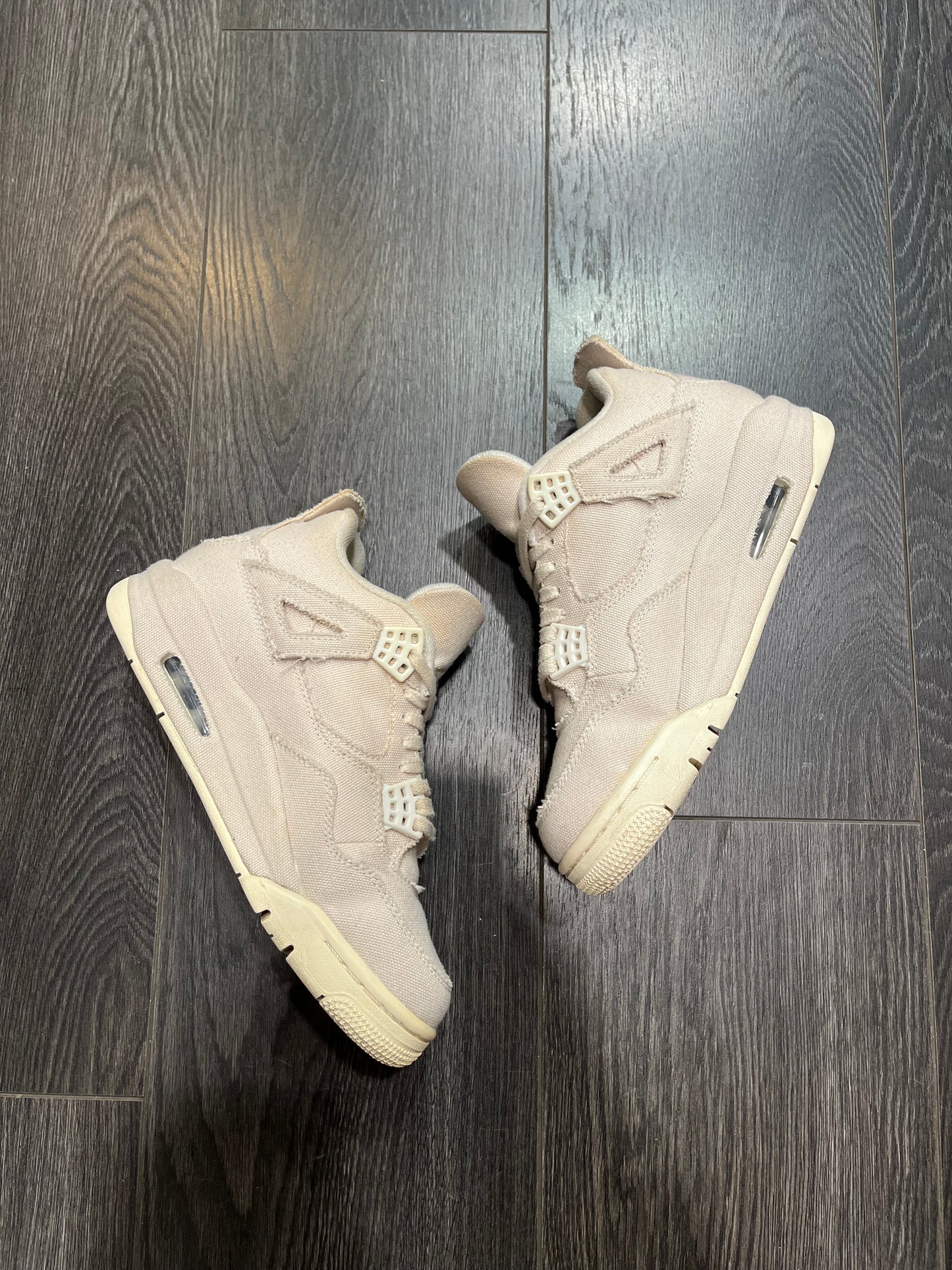 Air Jordan 4 White Canvas