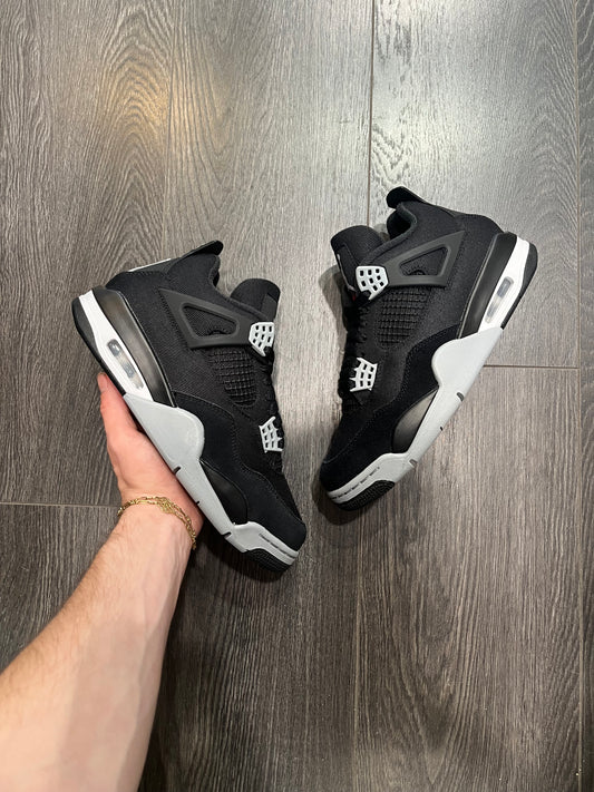 Air Jordan 4 Black Canvas