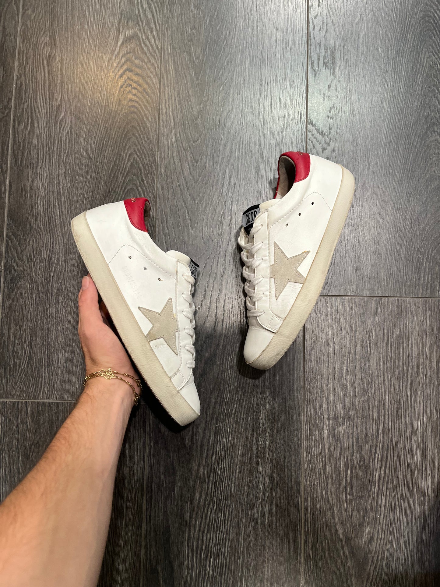 Golden Goose Superstar White Red