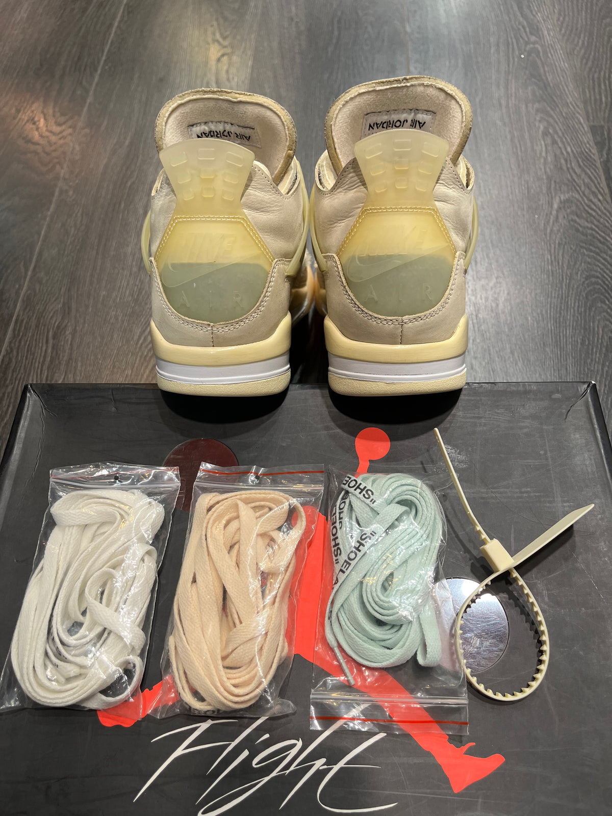 Air Jordan 4 Off White White Sail