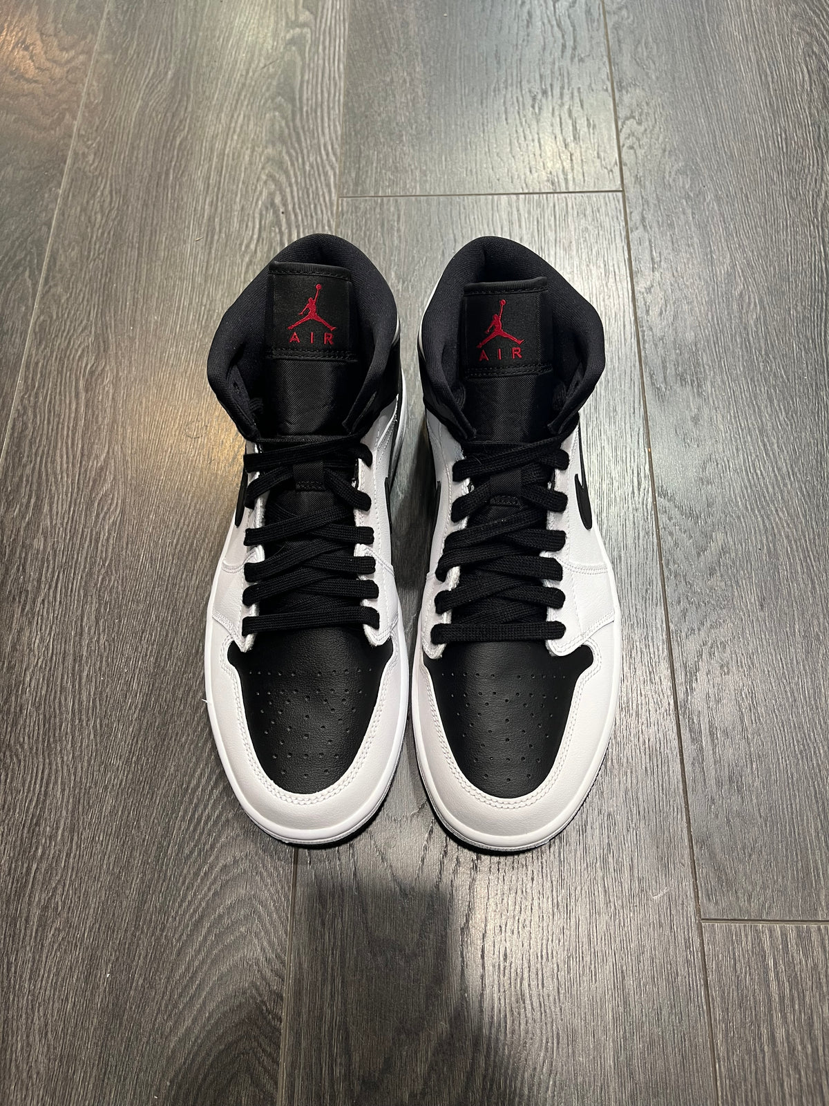 Air Jordan 1 Mid White Gym Red