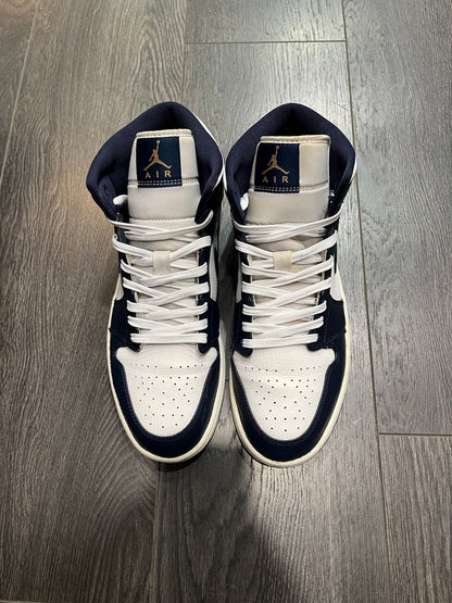 Air Jordan 1 Mid White Obsidian