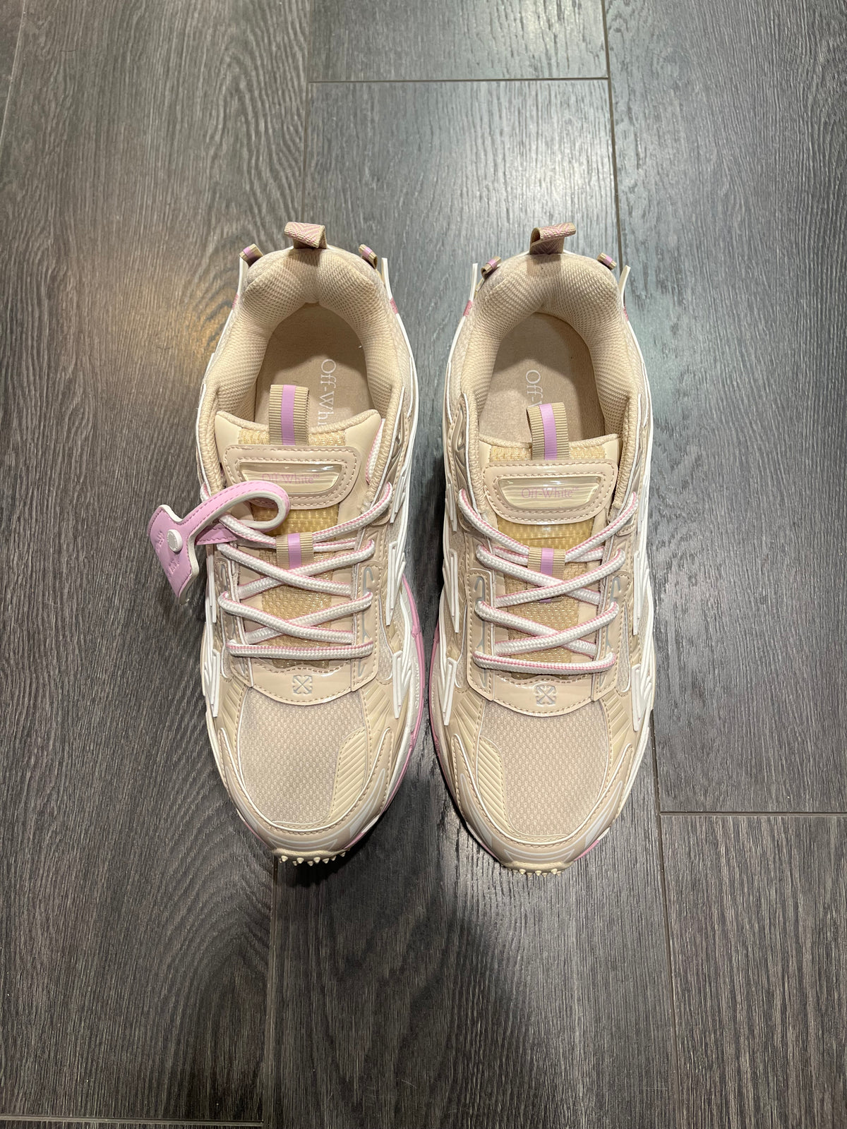 Off White Be Right Back Beige Lilac