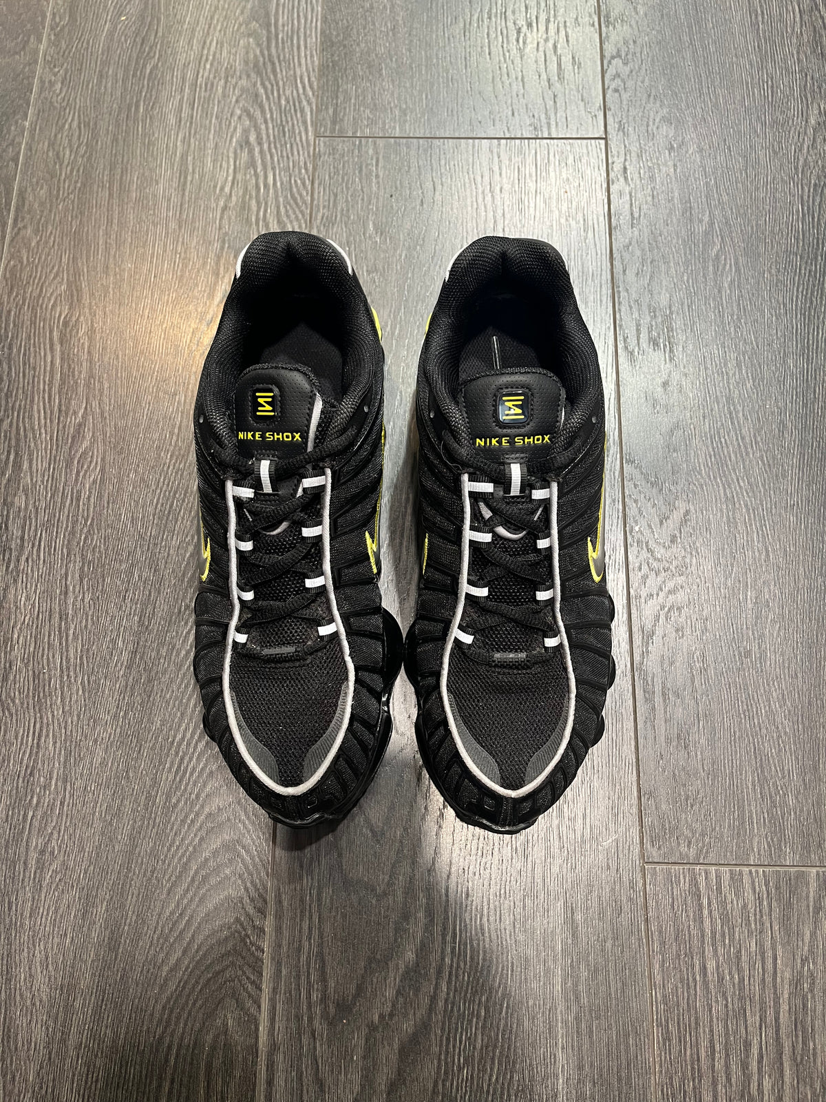 Nike Shox TL Black Silver Yellow