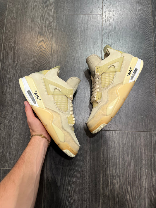 Air Jordan 4 Off White White Sail